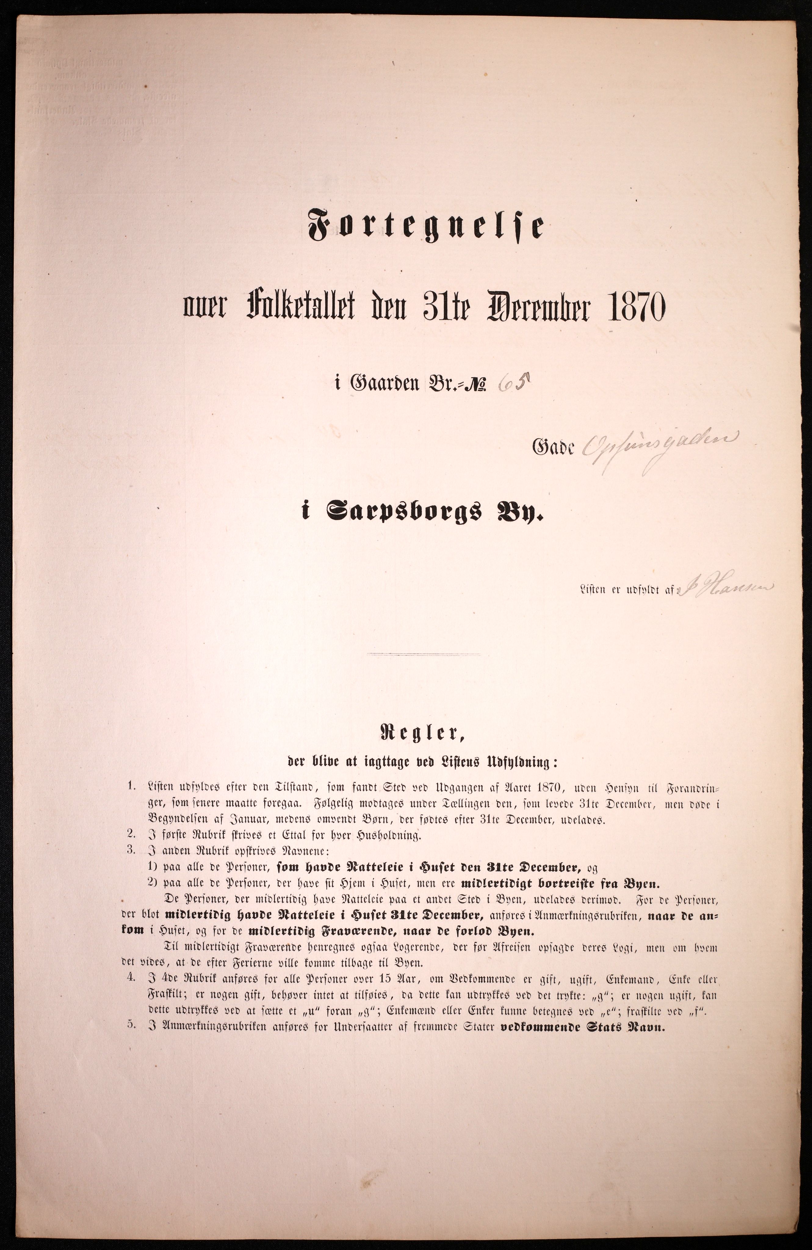 RA, Folketelling 1870 for 0102 Sarpsborg kjøpstad, 1870, s. 471