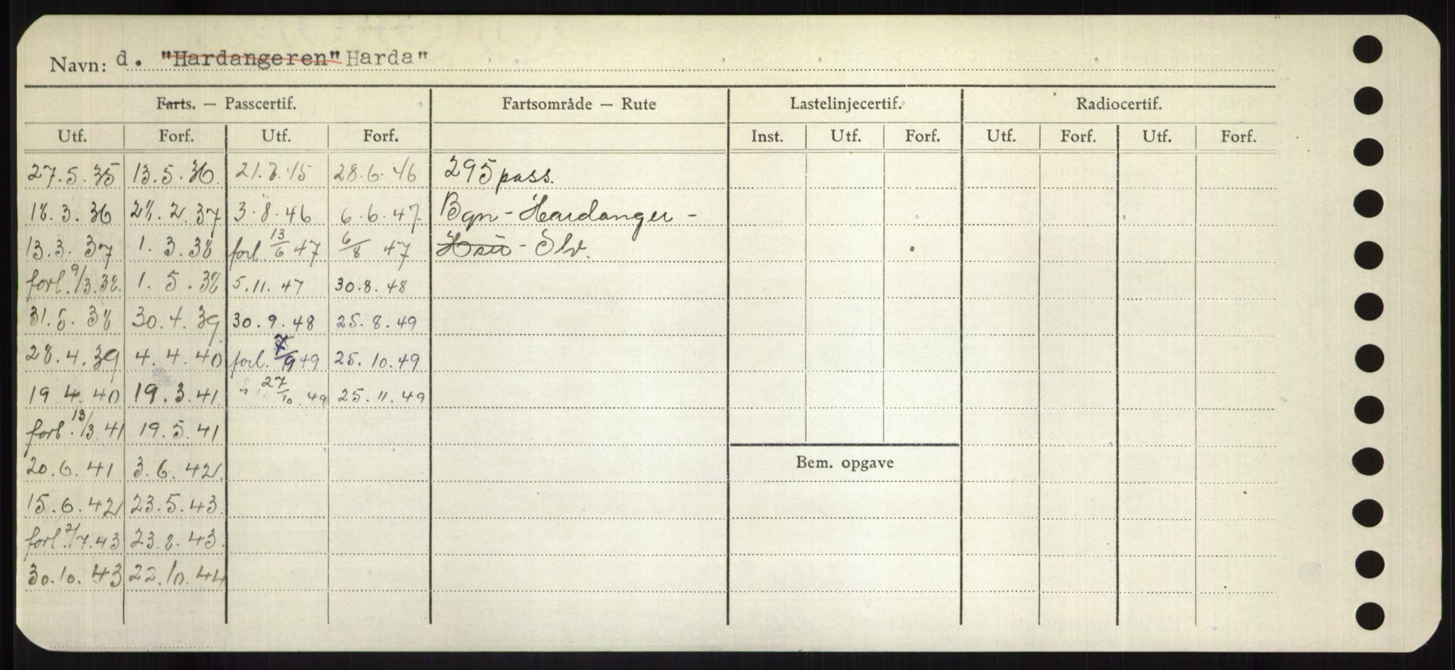 Sjøfartsdirektoratet med forløpere, Skipsmålingen, AV/RA-S-1627/H/Hd/L0014: Fartøy, H-Havl, s. 304