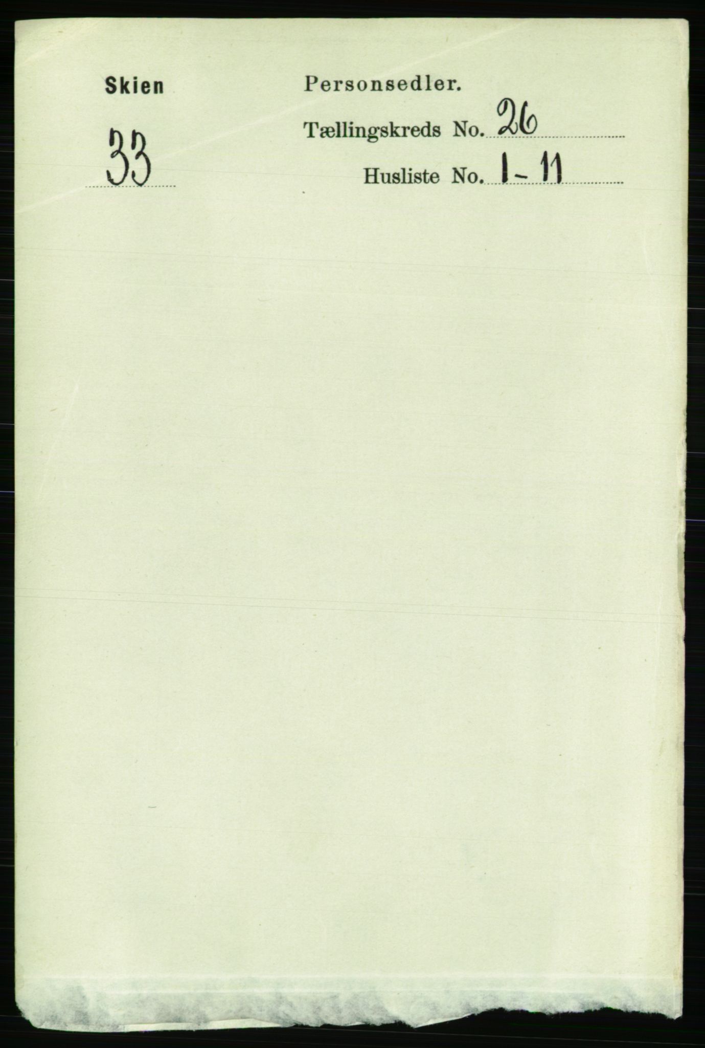 RA, Folketelling 1891 for 0806 Skien kjøpstad, 1891, s. 6246