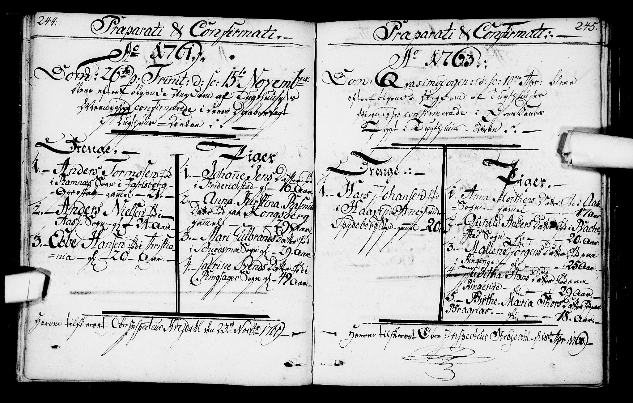 Kristiania tukthusprest Kirkebøker, AV/SAO-A-10881/F/Fa/L0001: Ministerialbok nr. 1, 1758-1828, s. 244-245