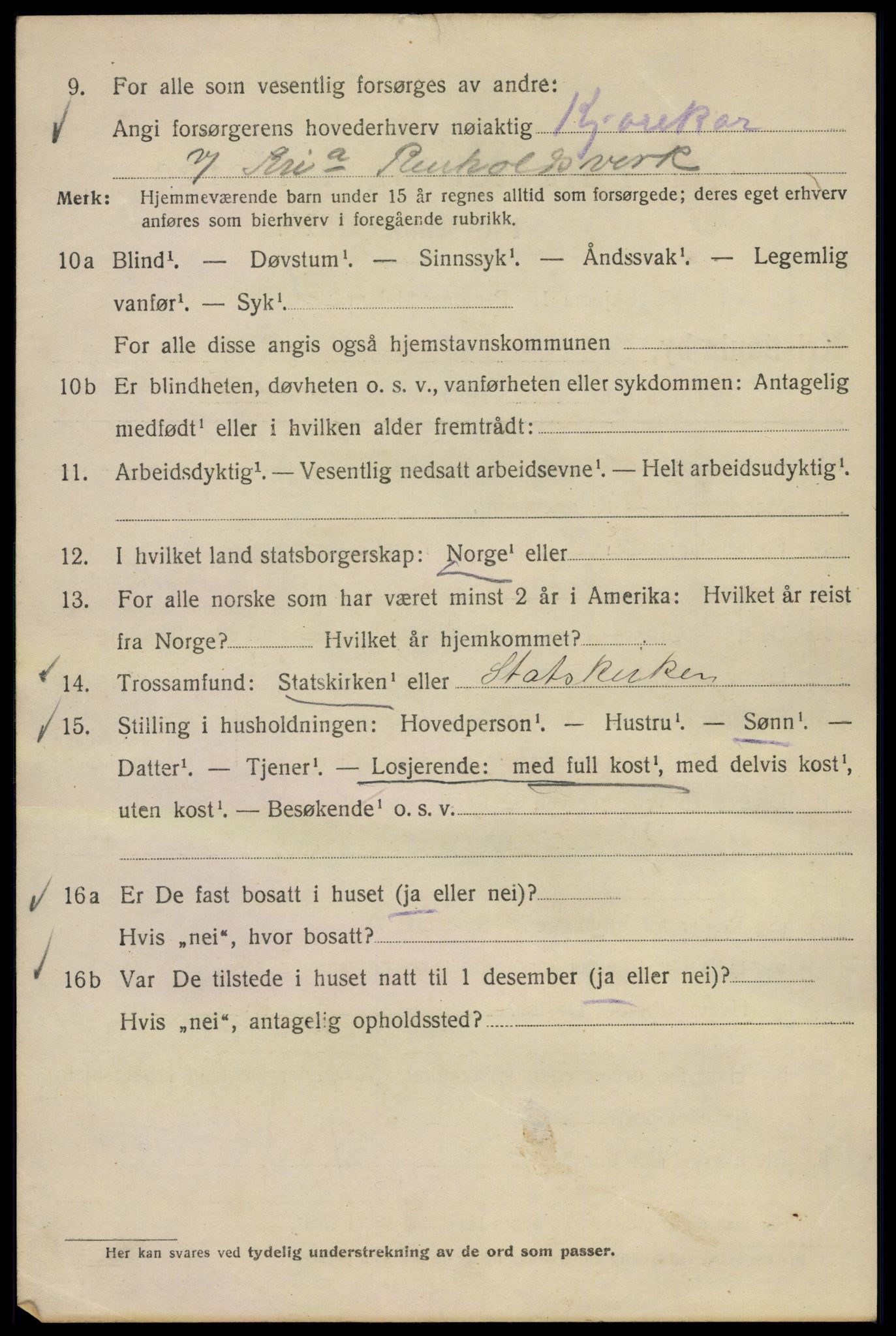 SAO, Folketelling 1920 for 0301 Kristiania kjøpstad, 1920, s. 302078