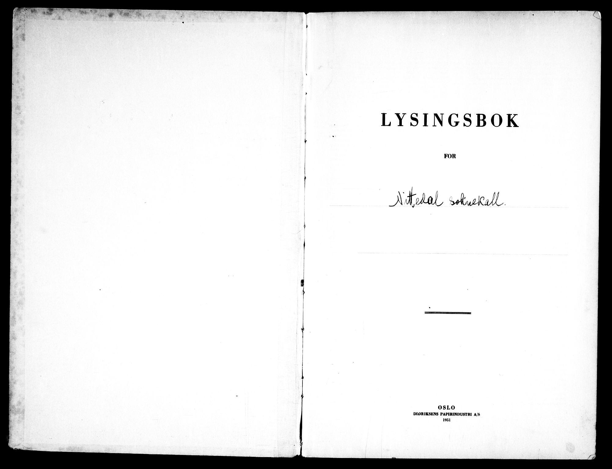 Nittedal prestekontor Kirkebøker, AV/SAO-A-10365a/H/Ha/L0002: Lysningsprotokoll nr. 2, 1953-1969