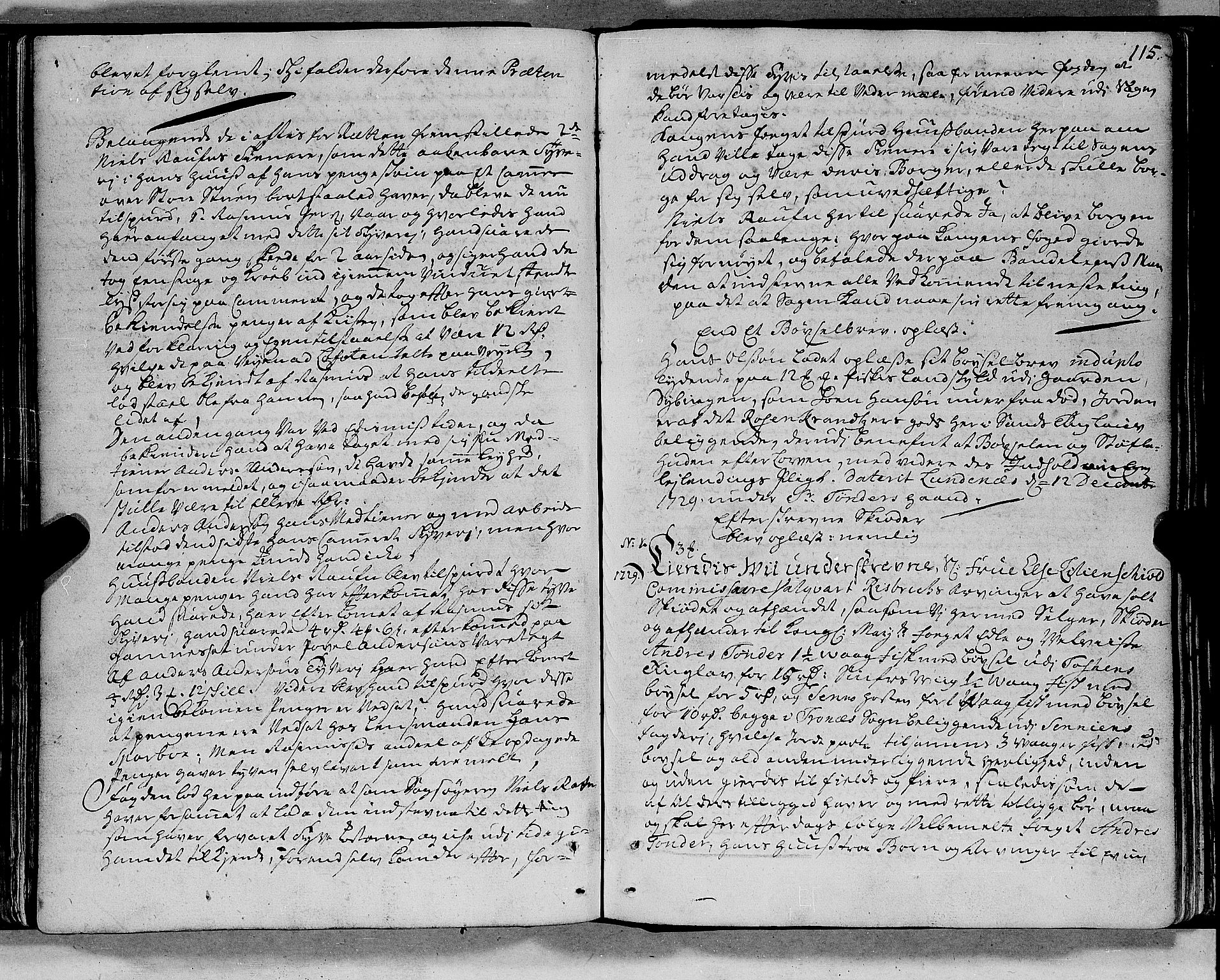 Sorenskriveren i Senja (-1755), SATØ/S-0260, 1727-1731, s. 114b-115a
