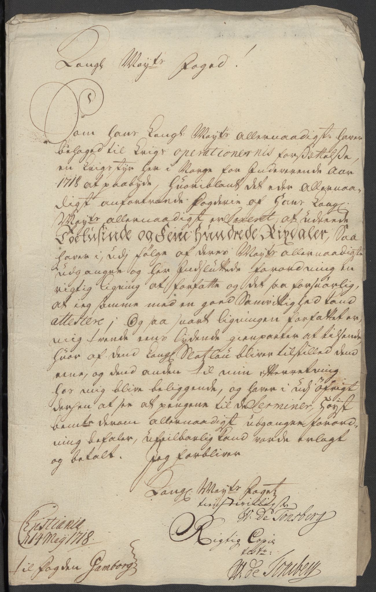 Rentekammeret inntil 1814, Reviderte regnskaper, Fogderegnskap, RA/EA-4092/R12/L0727: Fogderegnskap Øvre Romerike, 1718, s. 222