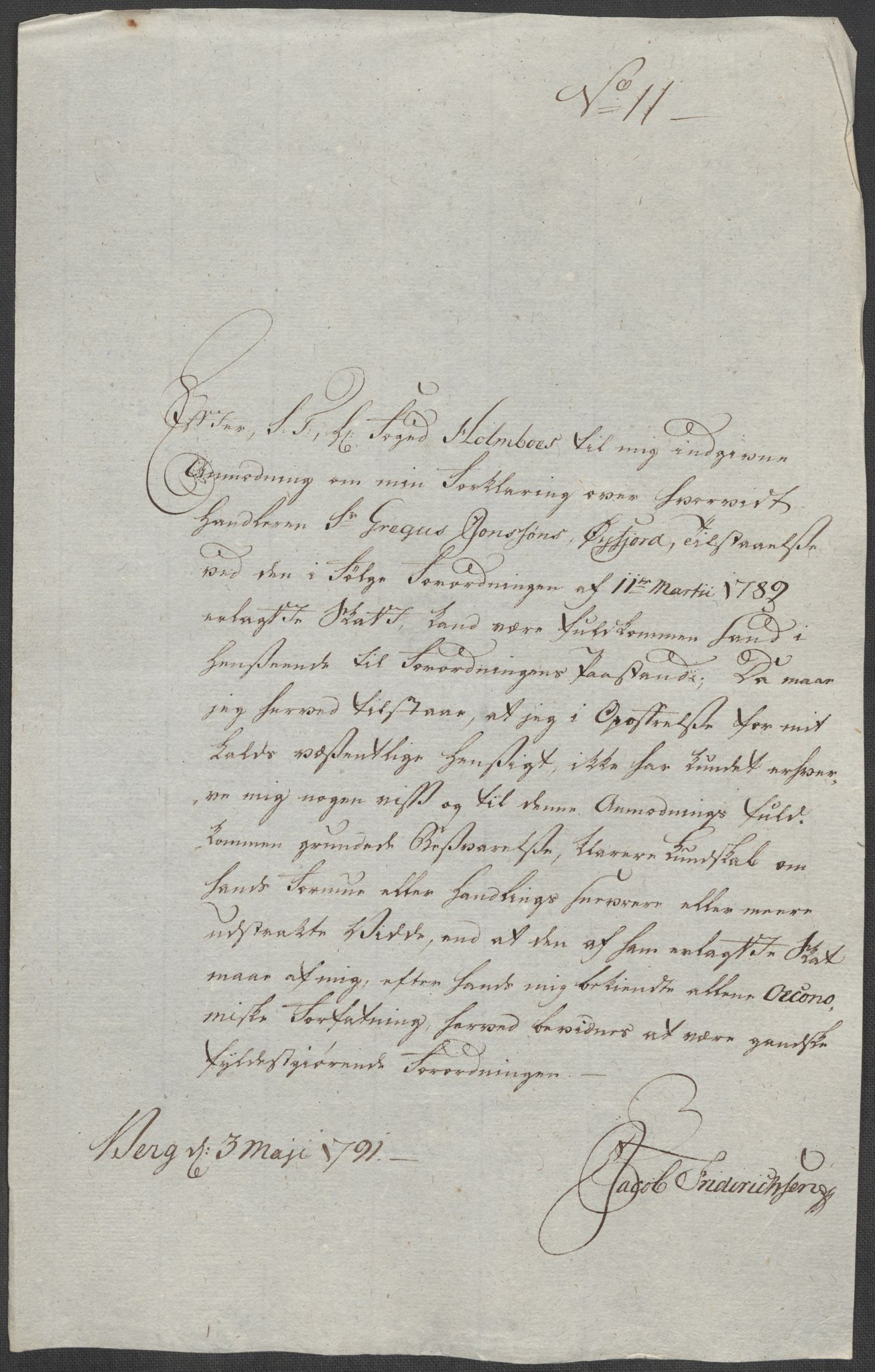 Rentekammeret inntil 1814, Reviderte regnskaper, Mindre regnskaper, AV/RA-EA-4068/Rf/Rfe/L0042:  Senja og Troms fogderi, 1789, s. 46