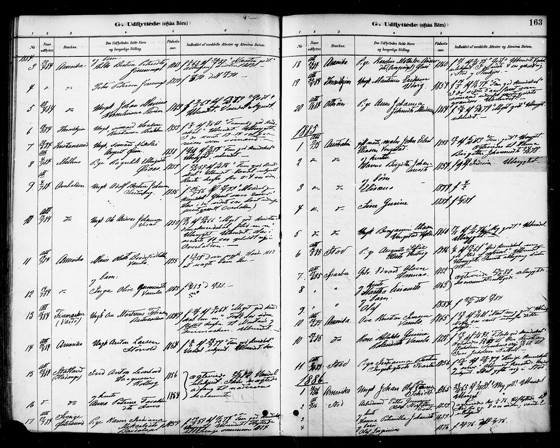 Ministerialprotokoller, klokkerbøker og fødselsregistre - Nord-Trøndelag, SAT/A-1458/741/L0395: Ministerialbok nr. 741A09, 1878-1888, s. 163