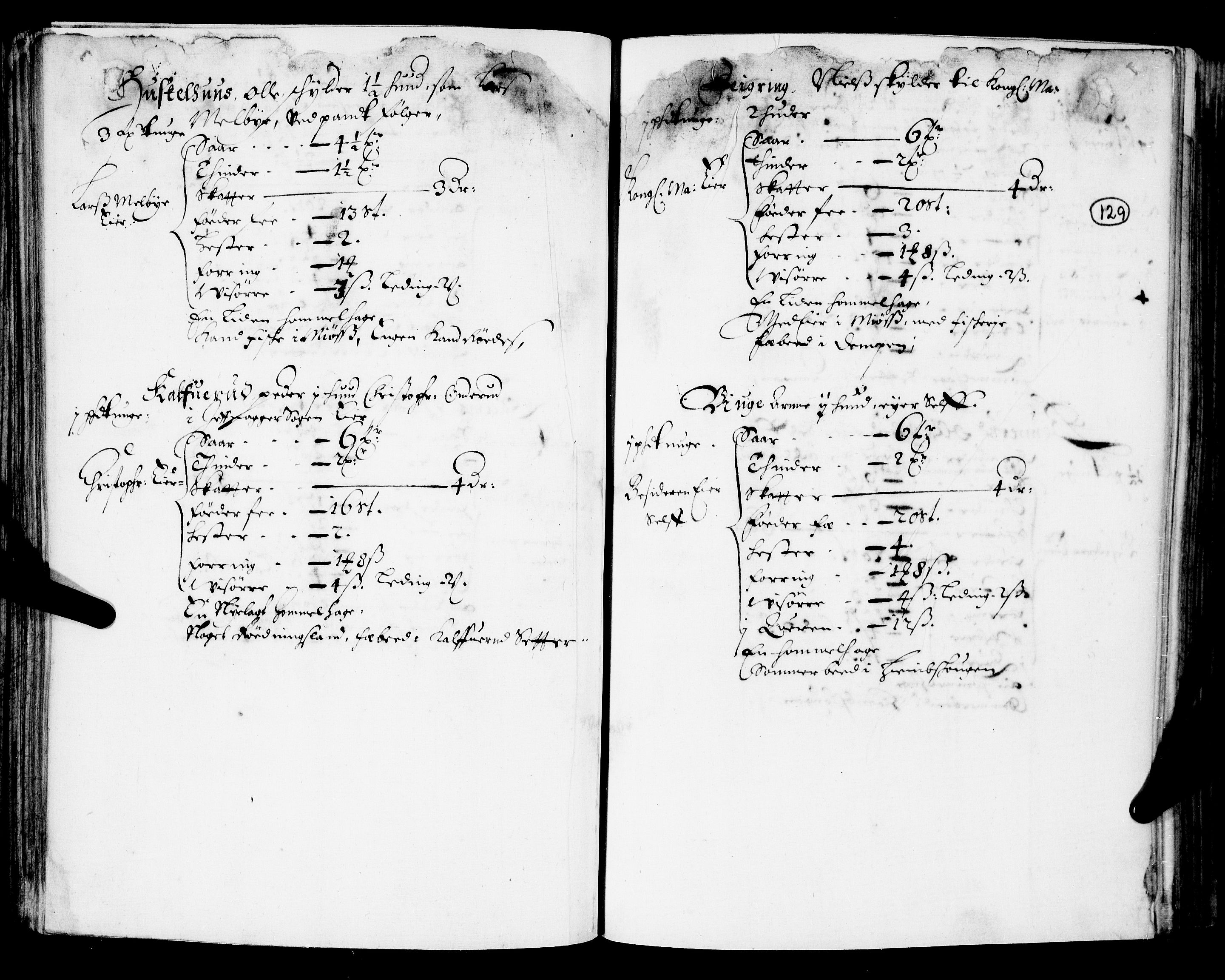 Rentekammeret inntil 1814, Realistisk ordnet avdeling, AV/RA-EA-4070/N/Nb/Nba/L0018: Hadeland og Valdres fogderi, 3. del, 1669, s. 128b-129a