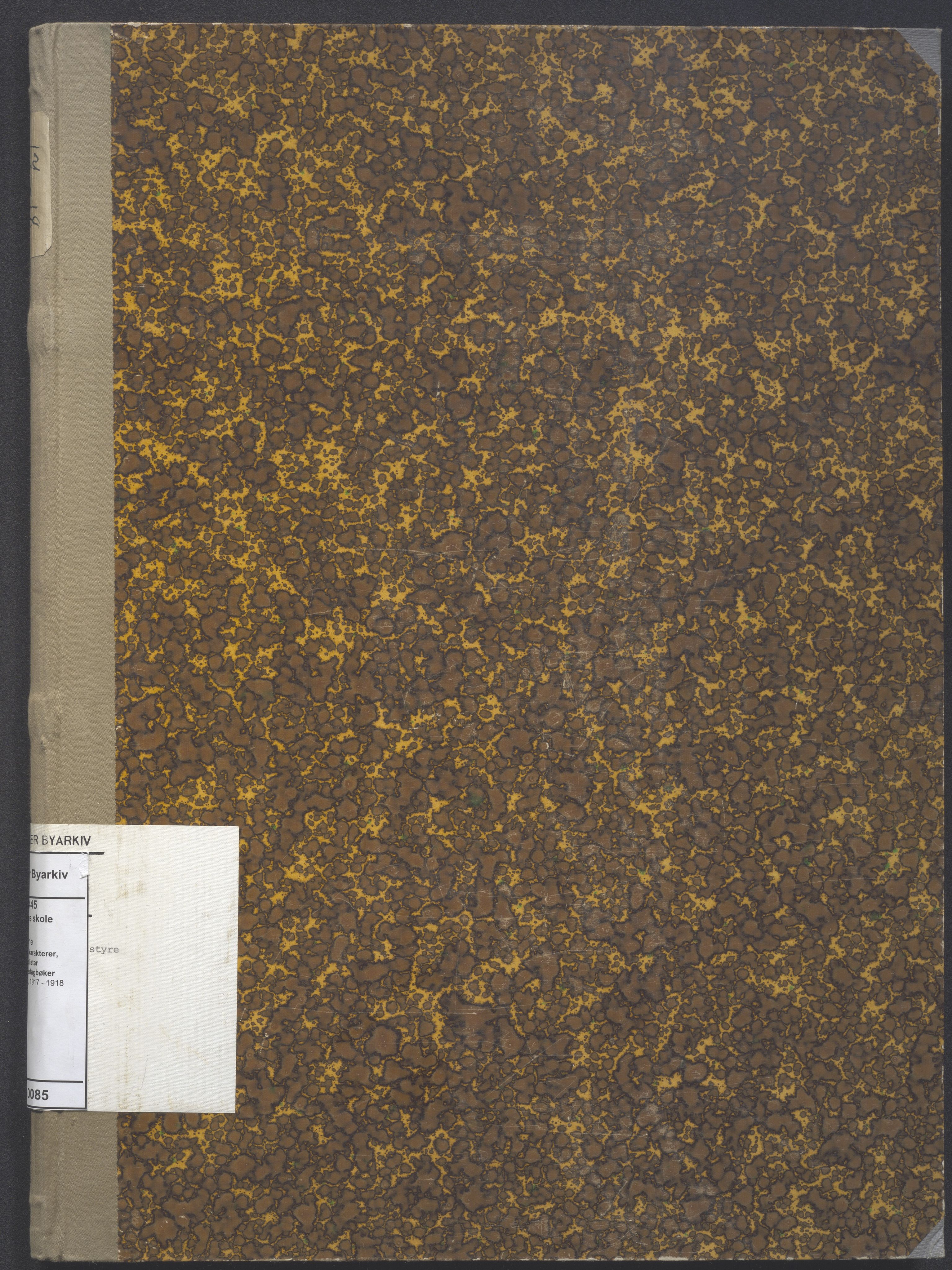 Stavanger kommune. Johannes skole, BYST/A-0445/G/Ga/L0085: Klassedagbok, 1917-1918