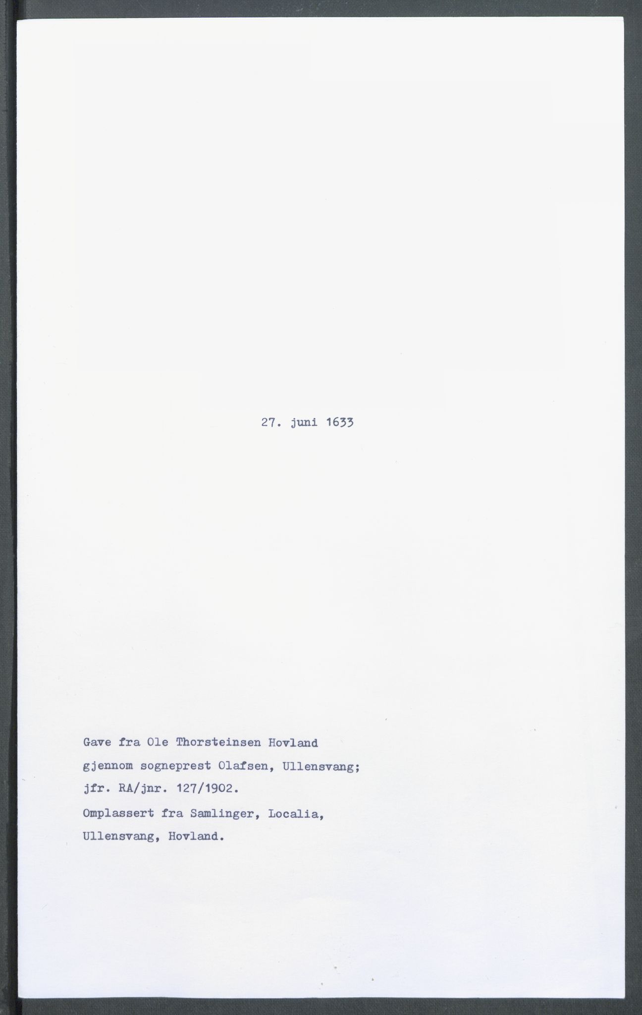 Riksarkivets diplomsamling, RA/EA-5965/F02/L0144: Dokumenter, 1633, s. 59