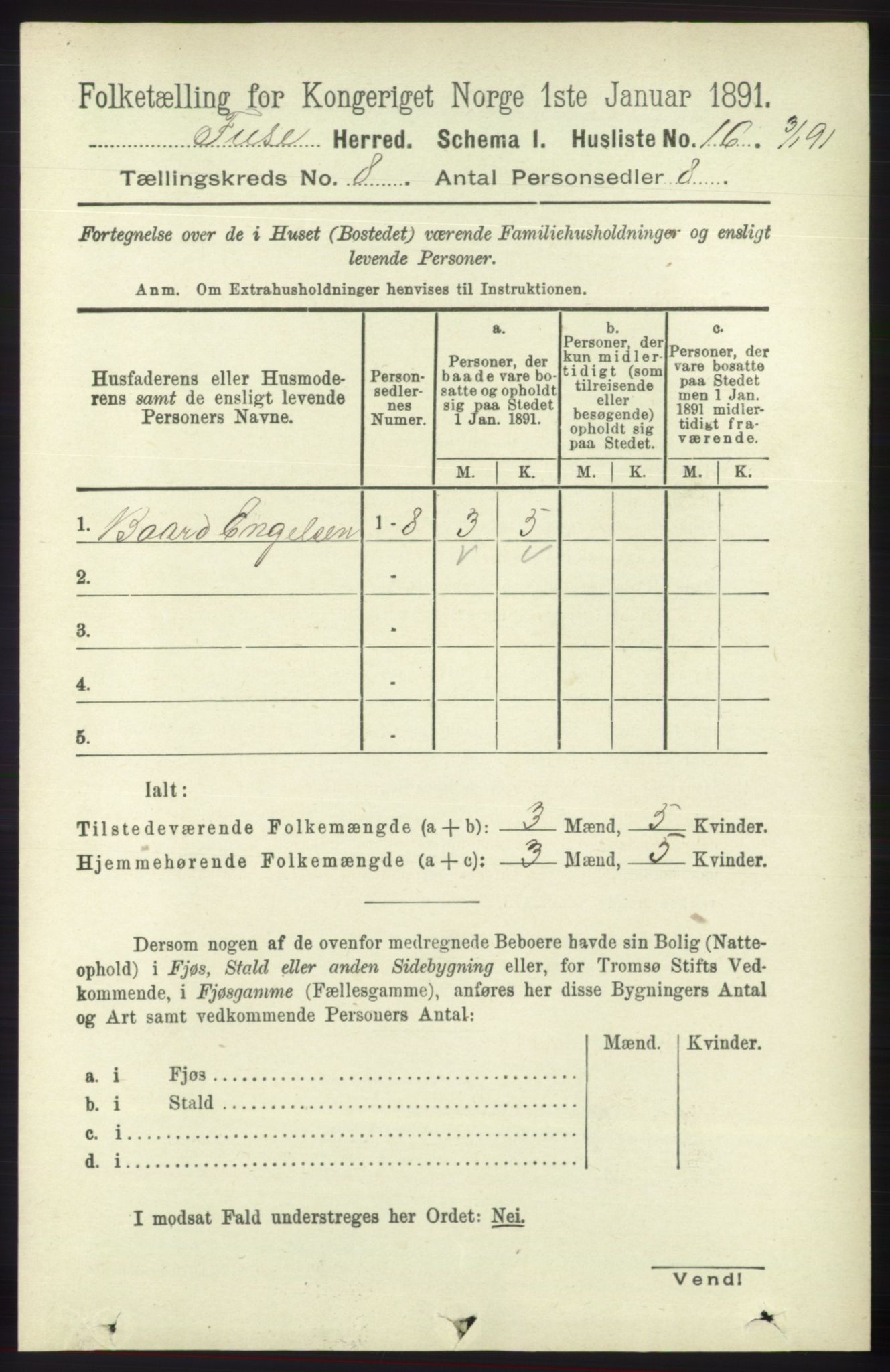 RA, Folketelling 1891 for 1241 Fusa herred, 1891, s. 1559