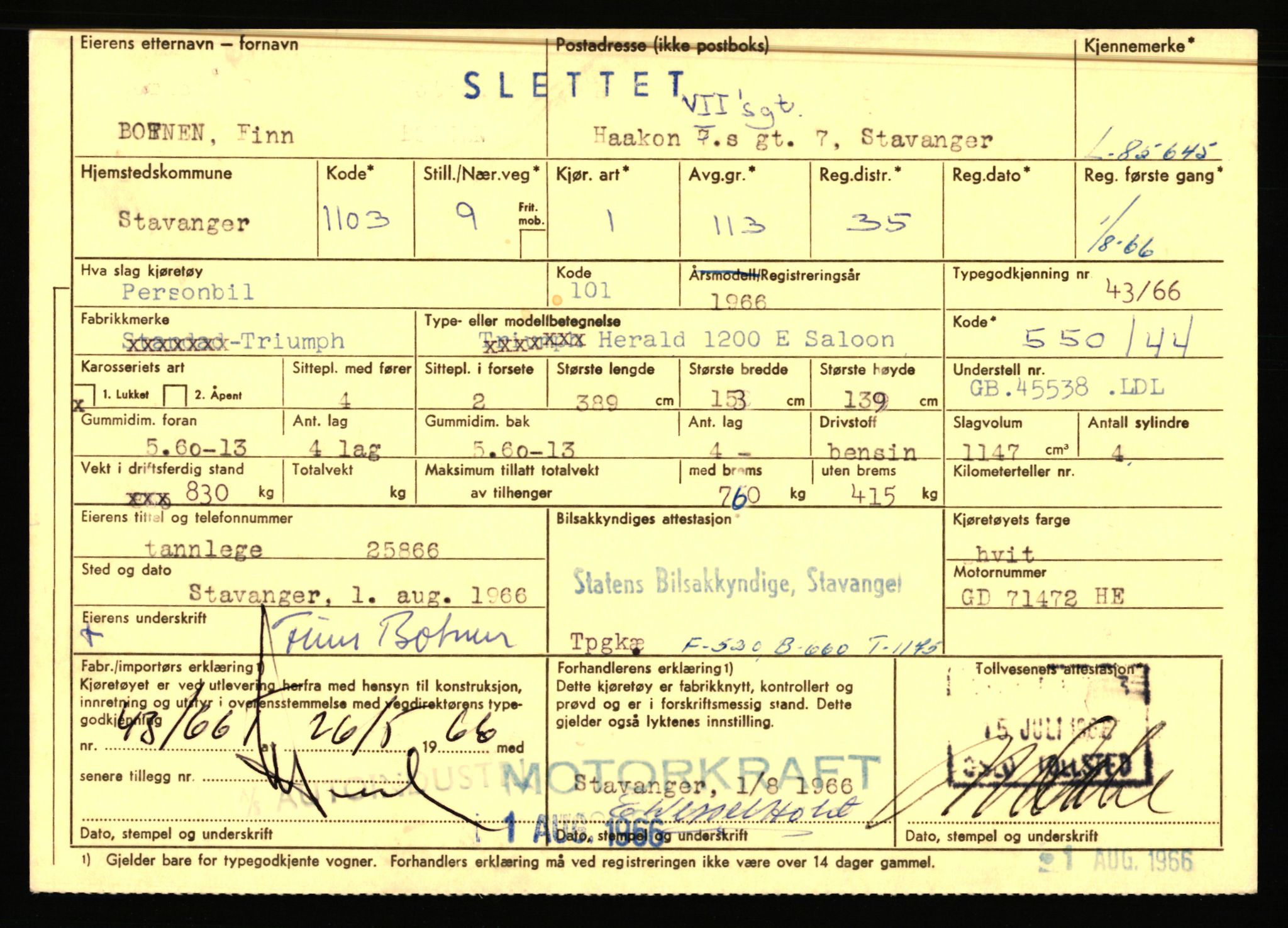 Stavanger trafikkstasjon, AV/SAST-A-101942/0/F/L0073: L-84100 - L-86499, 1930-1971, s. 1423