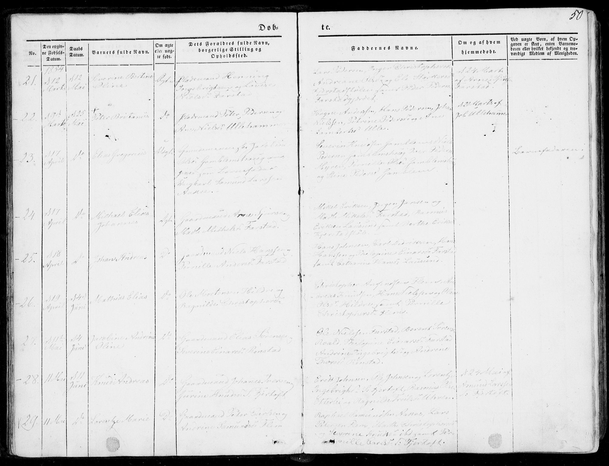 Ministerialprotokoller, klokkerbøker og fødselsregistre - Møre og Romsdal, AV/SAT-A-1454/536/L0497: Ministerialbok nr. 536A06, 1845-1865, s. 50