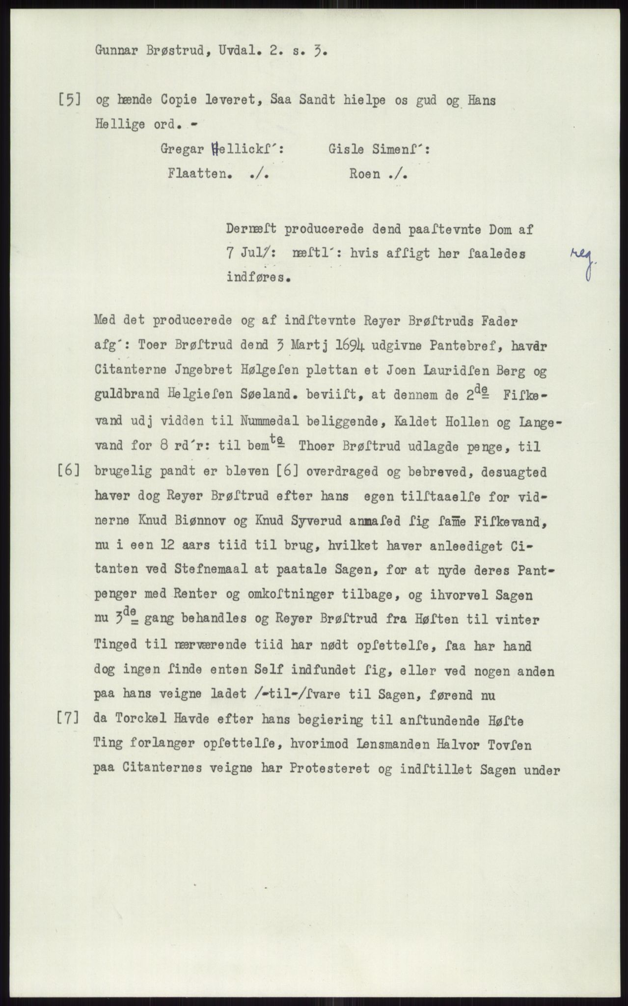 Samlinger til kildeutgivelse, Diplomavskriftsamlingen, AV/RA-EA-4053/H/Ha, s. 1613