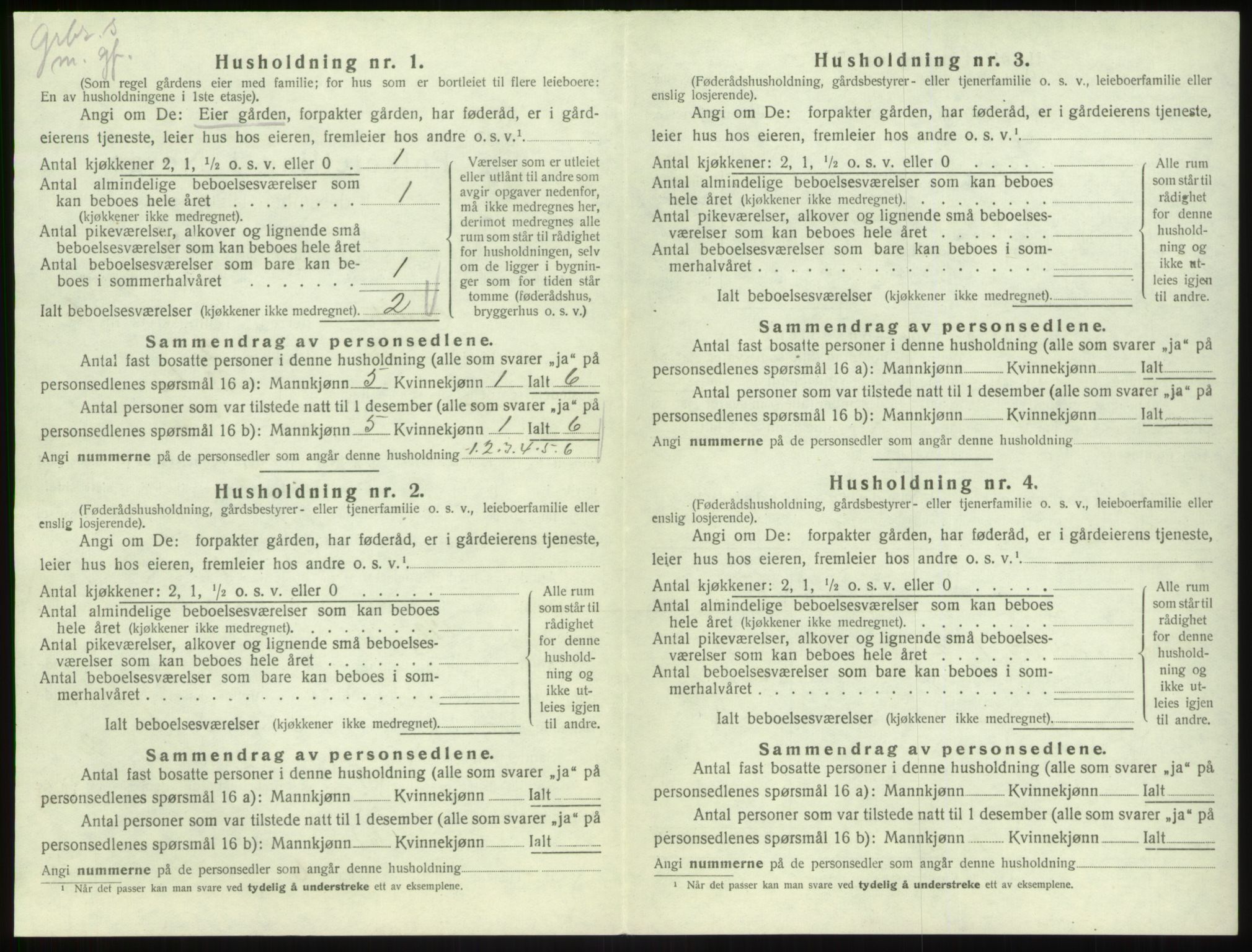 SAB, Folketelling 1920 for 1415 Lavik herred, 1920, s. 199