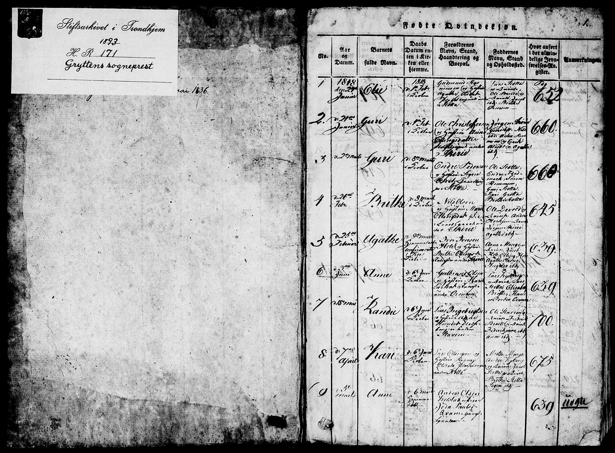 Ministerialprotokoller, klokkerbøker og fødselsregistre - Møre og Romsdal, AV/SAT-A-1454/546/L0595: Klokkerbok nr. 546C01, 1818-1836, s. 0-1