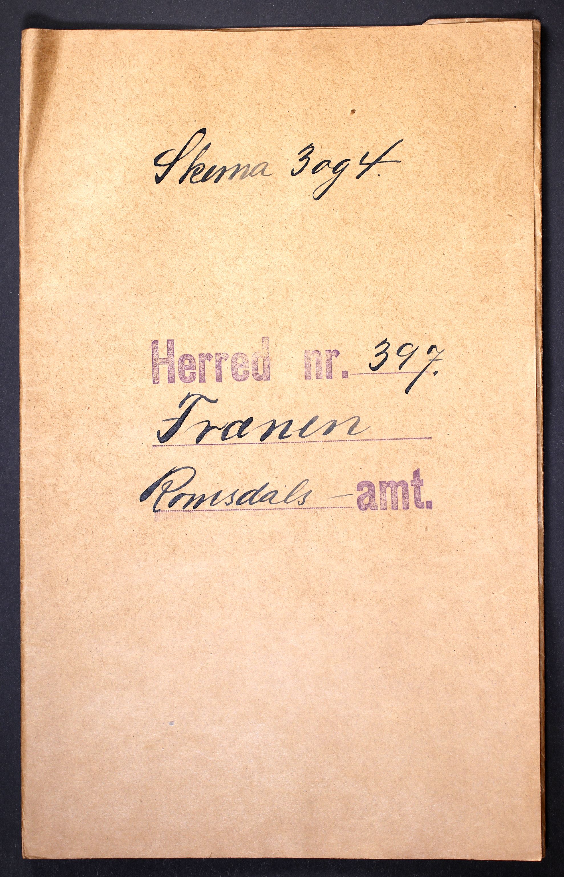 RA, Folketelling 1910 for 1548 Fræna herred, 1910, s. 1