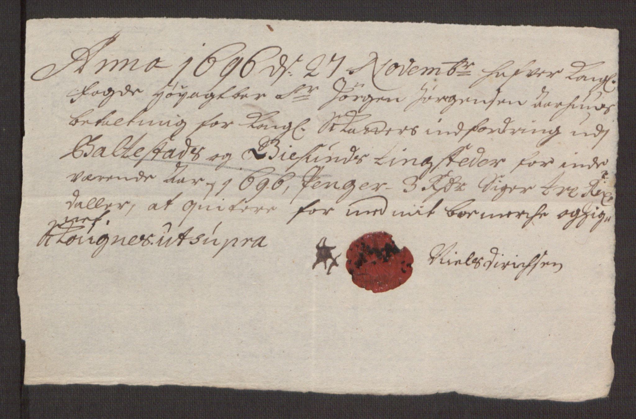 Rentekammeret inntil 1814, Reviderte regnskaper, Fogderegnskap, RA/EA-4092/R68/L4753: Fogderegnskap Senja og Troms, 1694-1696, s. 304