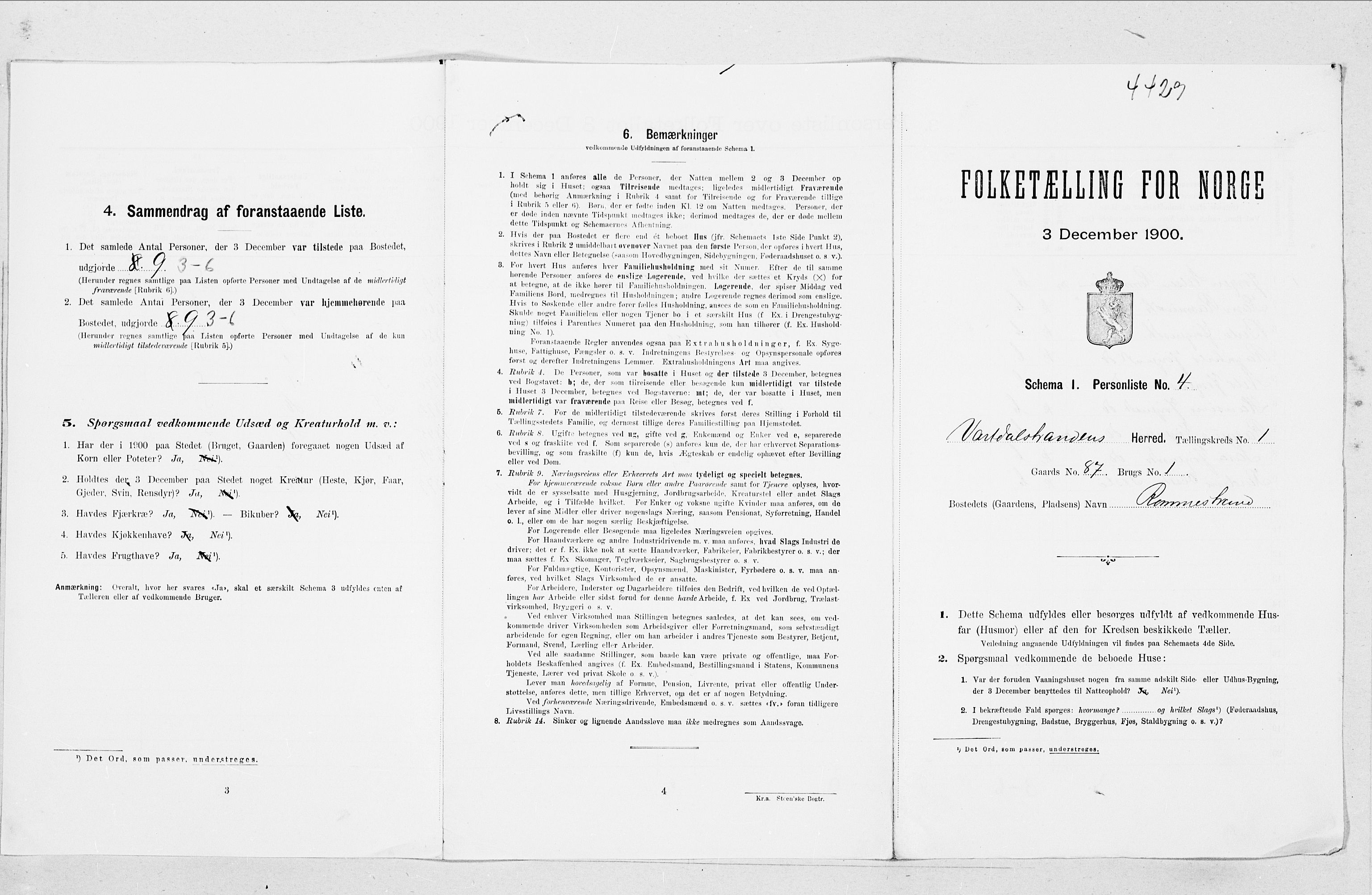 SAT, Folketelling 1900 for 1521 Vartdal herred, 1900, s. 30