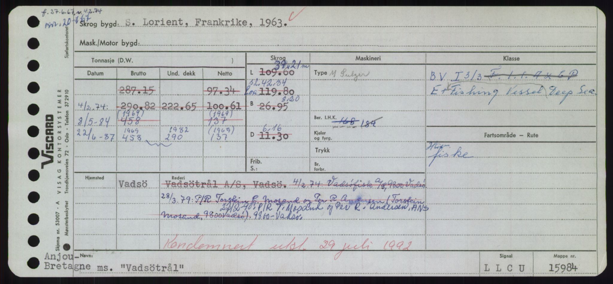 Sjøfartsdirektoratet med forløpere, Skipsmålingen, RA/S-1627/H/Hd/L0040: Fartøy, U-Ve, s. 197