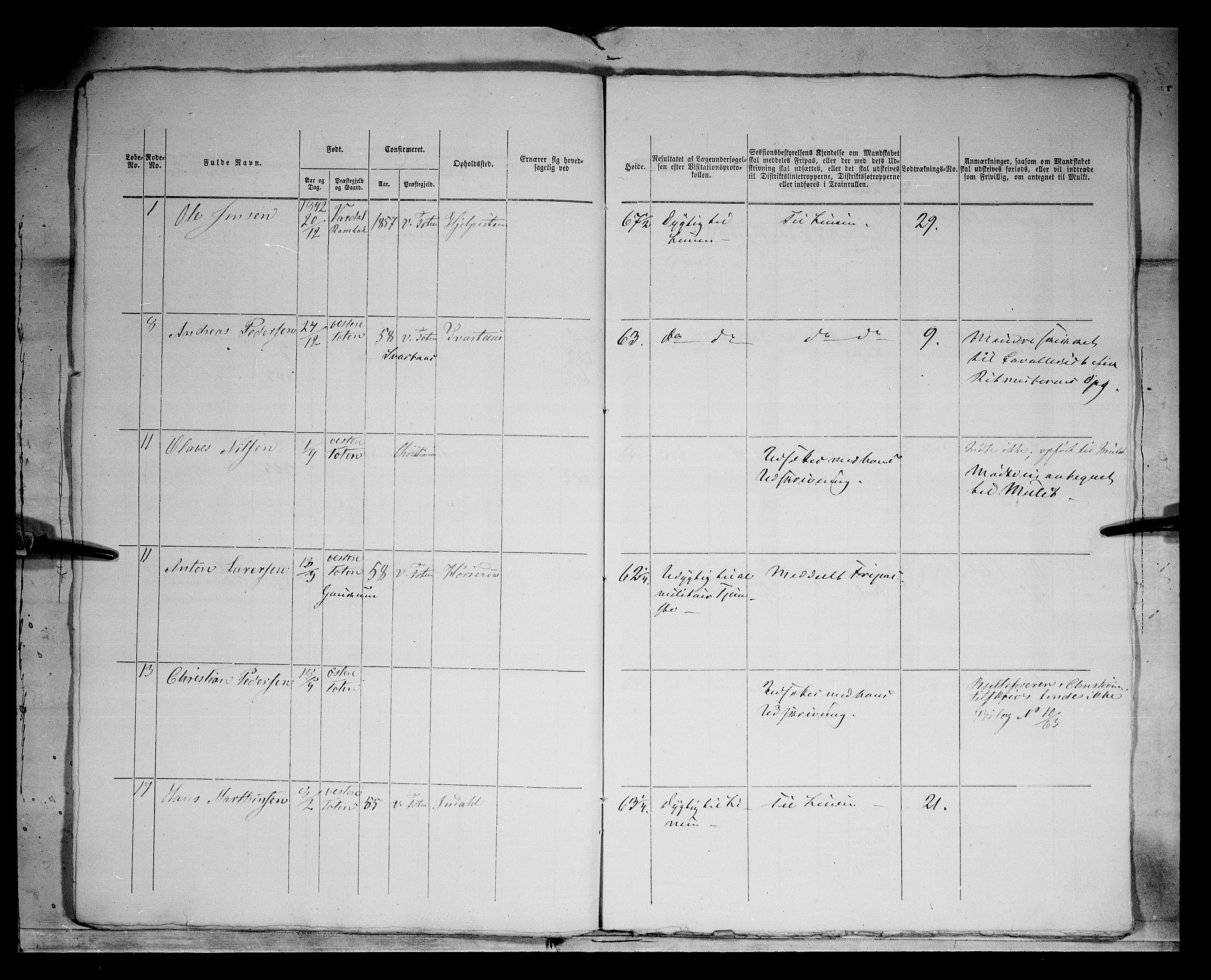 Fylkesmannen i Oppland, AV/SAH-FYO-002/1/K/Kg/L1167: Søndre og Nordre Land, Vestre Toten, 1860-1879, s. 7734