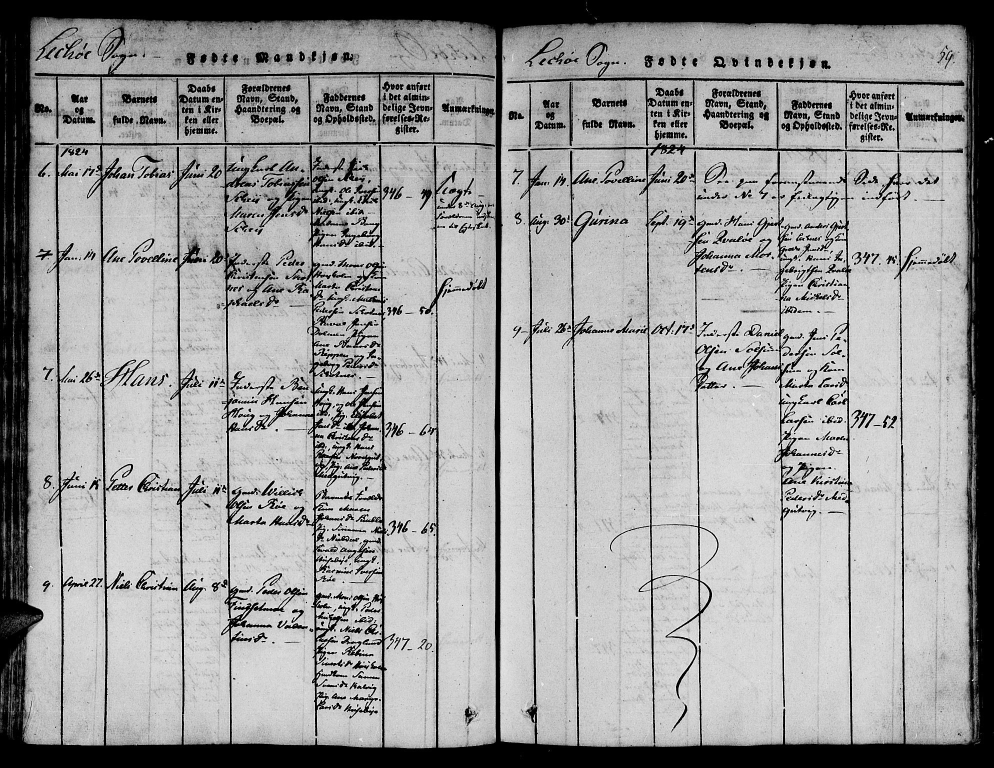 Ministerialprotokoller, klokkerbøker og fødselsregistre - Nord-Trøndelag, AV/SAT-A-1458/780/L0636: Ministerialbok nr. 780A03 /2, 1815-1829, s. 59