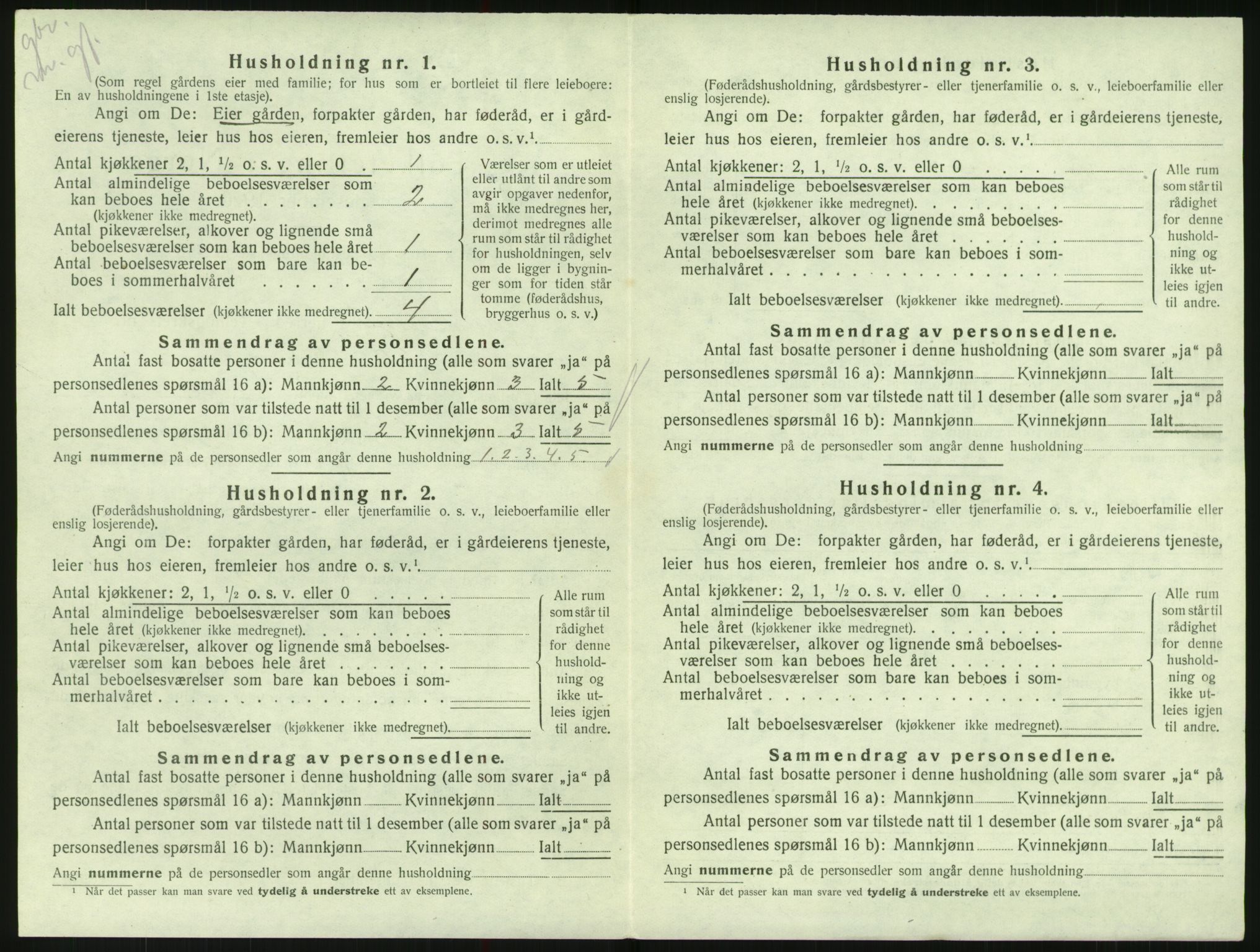 SAK, Folketelling 1920 for 1011 Randesund herred, 1920, s. 93