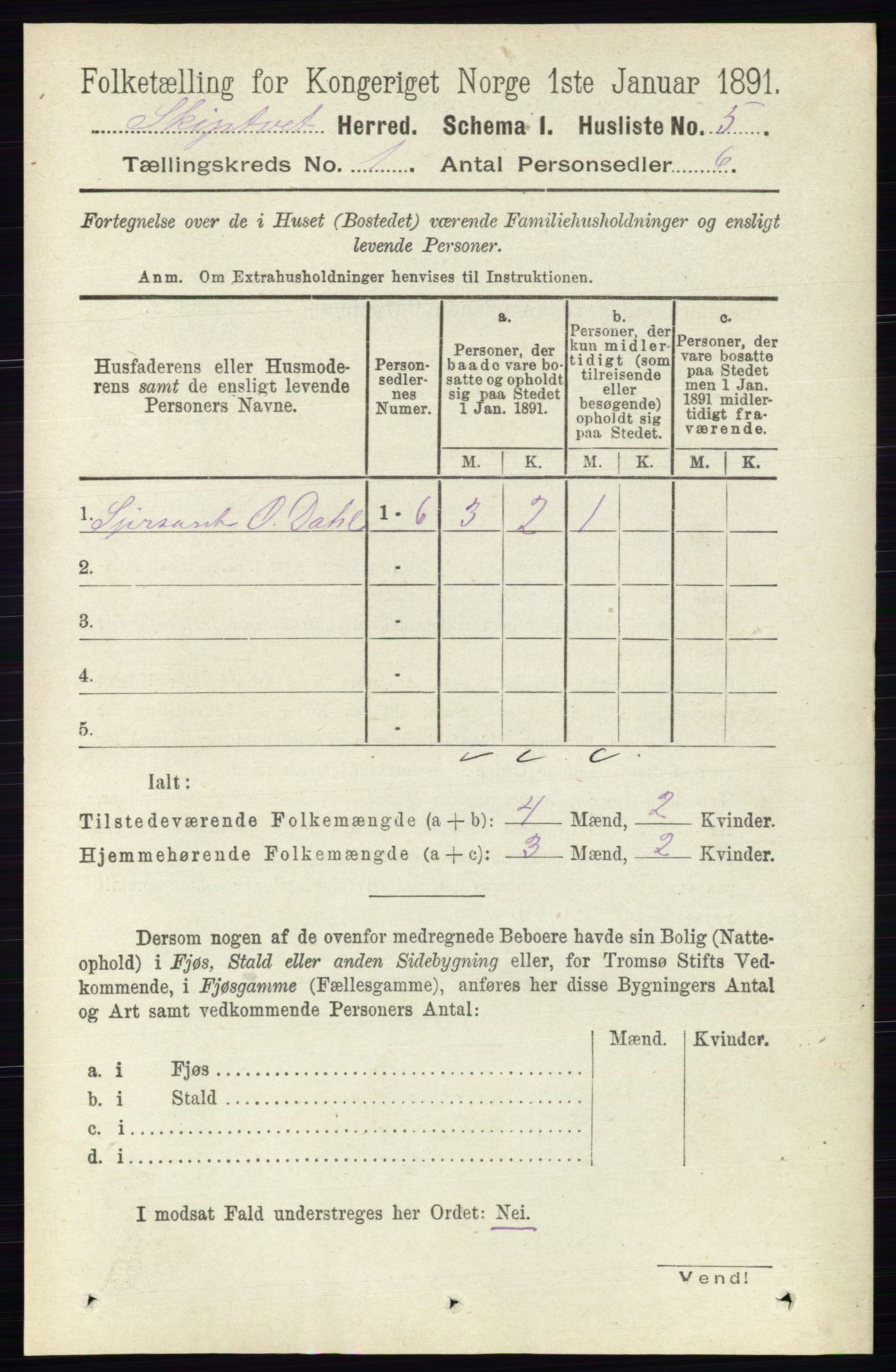 RA, Folketelling 1891 for 0127 Skiptvet herred, 1891, s. 24