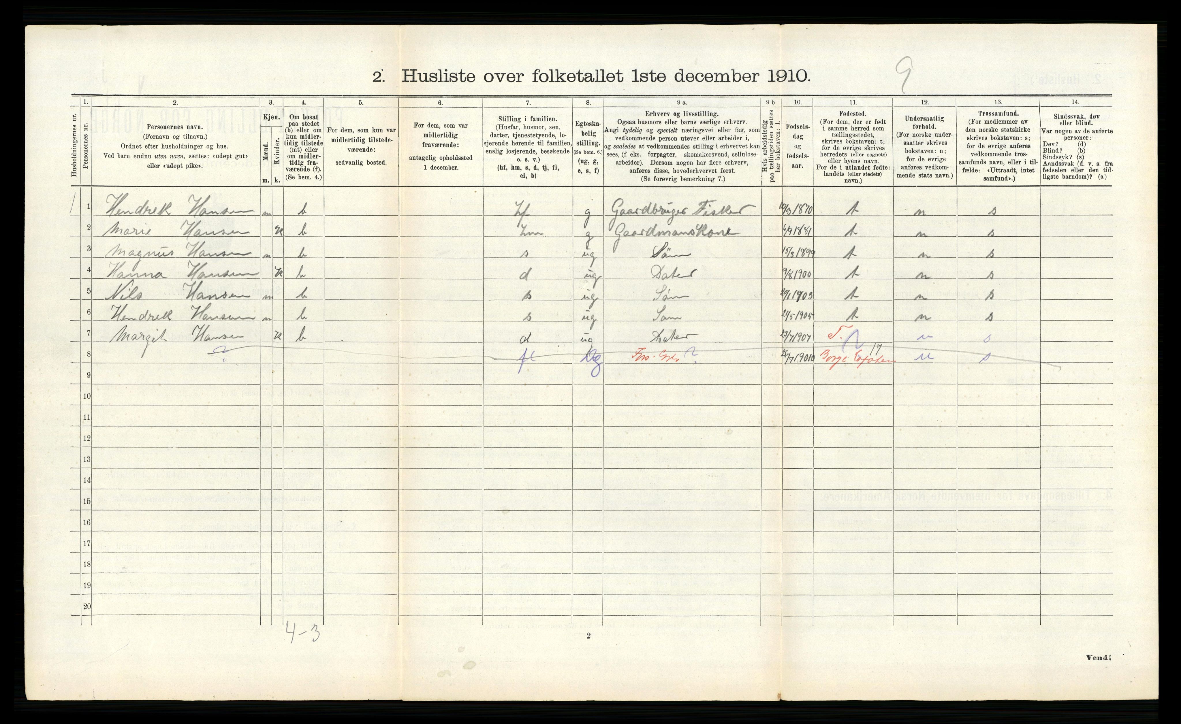 RA, Folketelling 1910 for 1843 Bodin herred, 1910, s. 354