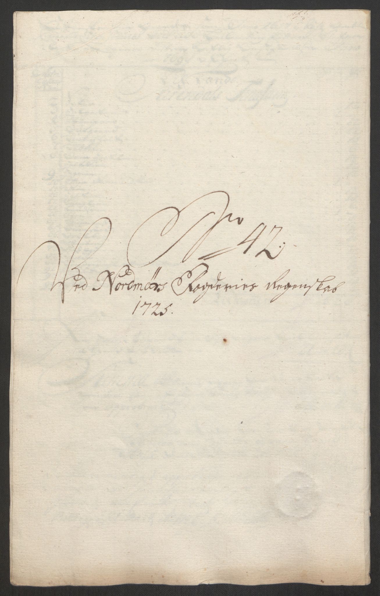 Rentekammeret inntil 1814, Reviderte regnskaper, Fogderegnskap, AV/RA-EA-4092/R56/L3758: Fogderegnskap Nordmøre, 1725, s. 280