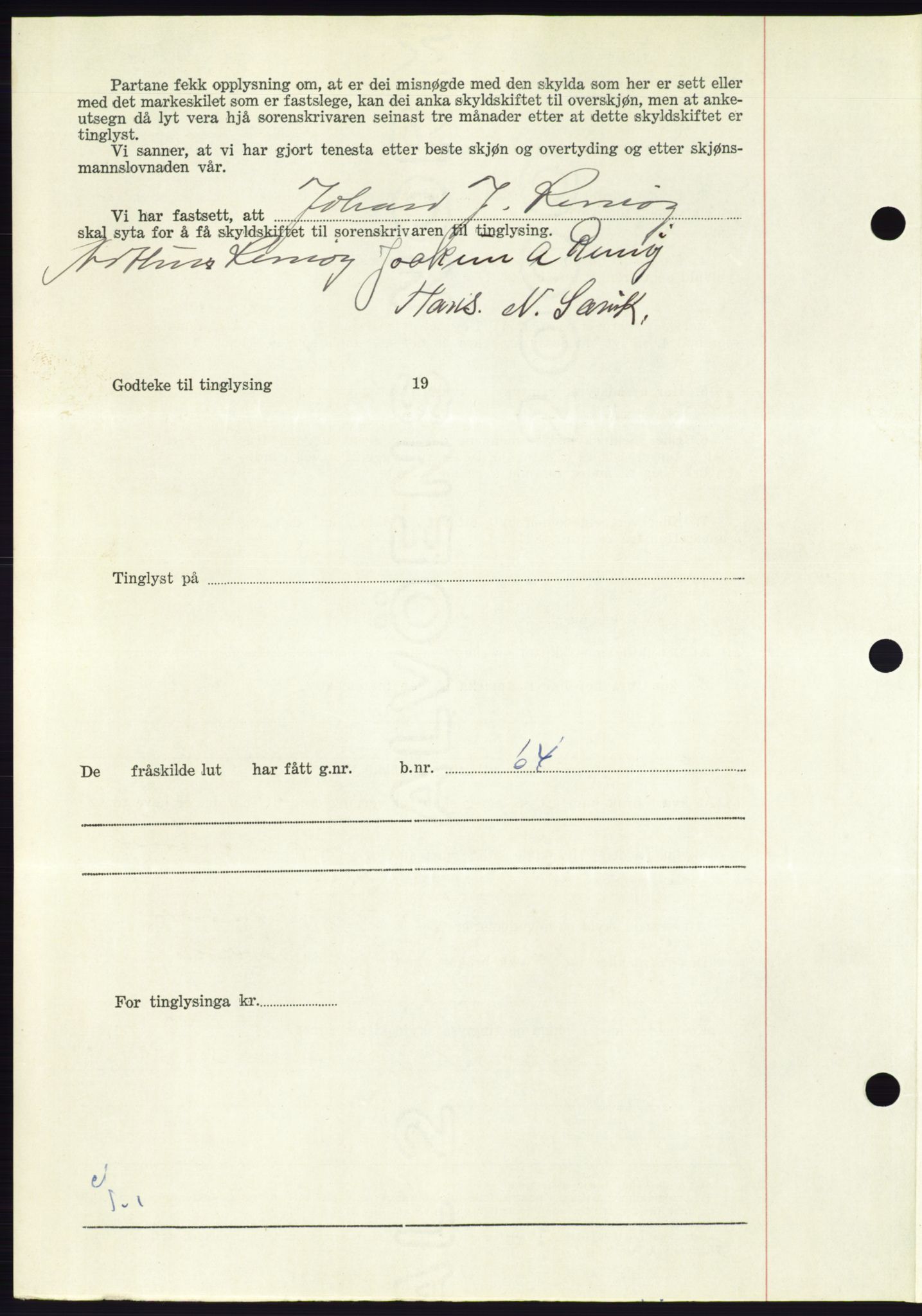 Søre Sunnmøre sorenskriveri, AV/SAT-A-4122/1/2/2C/L0095: Pantebok nr. 21A, 1953-1953, Dagboknr: 1365/1953