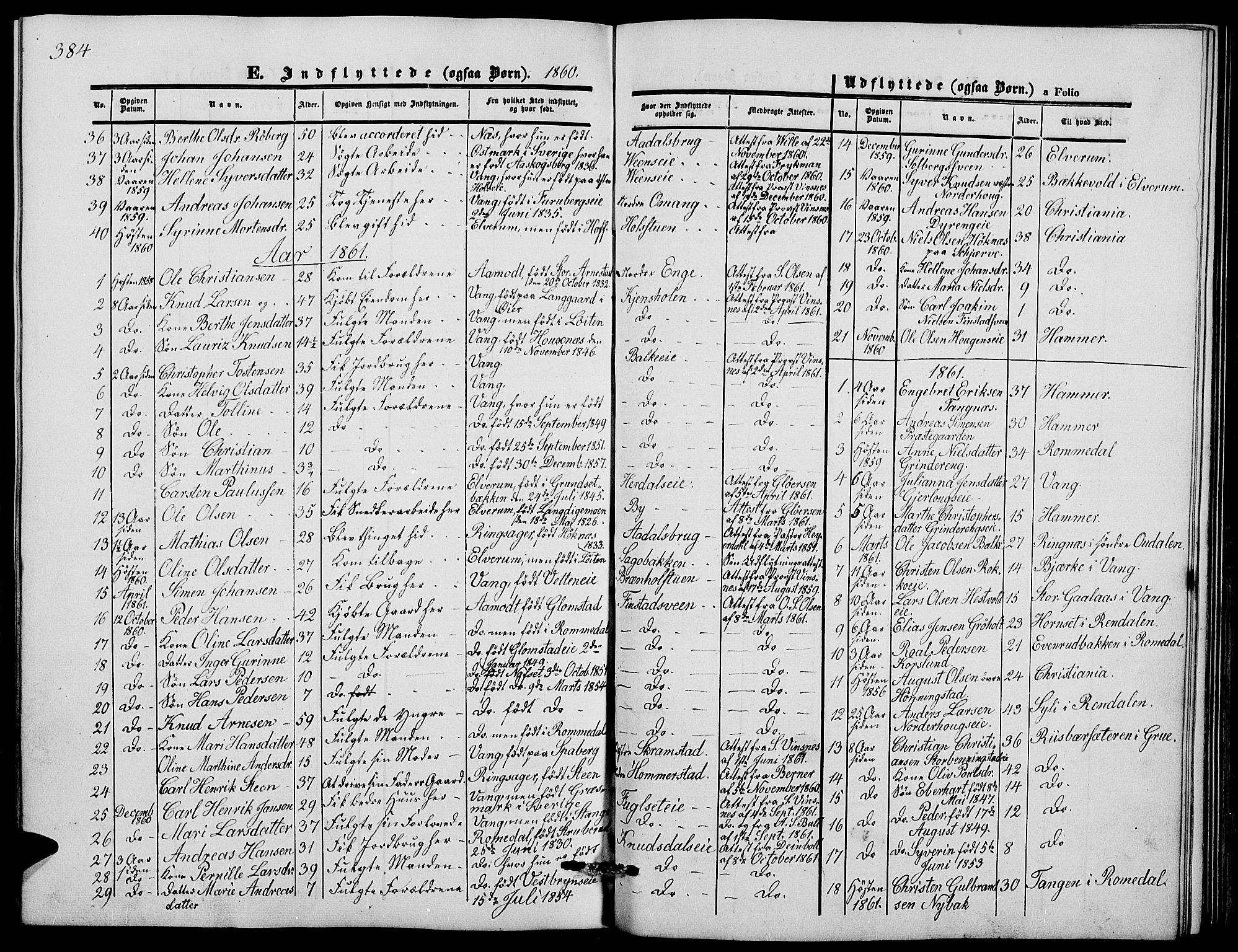 Løten prestekontor, AV/SAH-PREST-022/L/La/L0003: Klokkerbok nr. 3, 1850-1862, s. 384