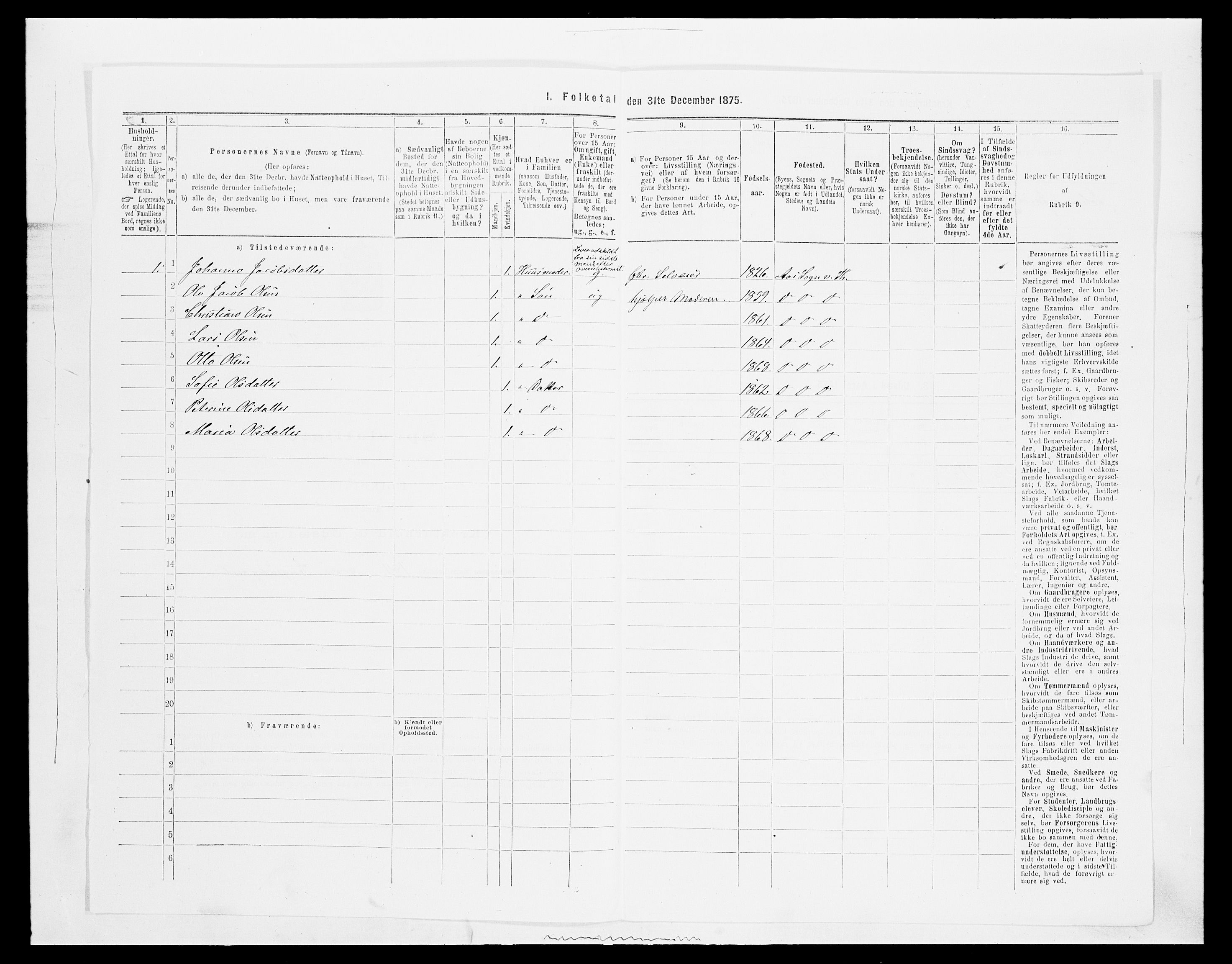 SAH, Folketelling 1875 for 0529P Vestre Toten prestegjeld, 1875, s. 430