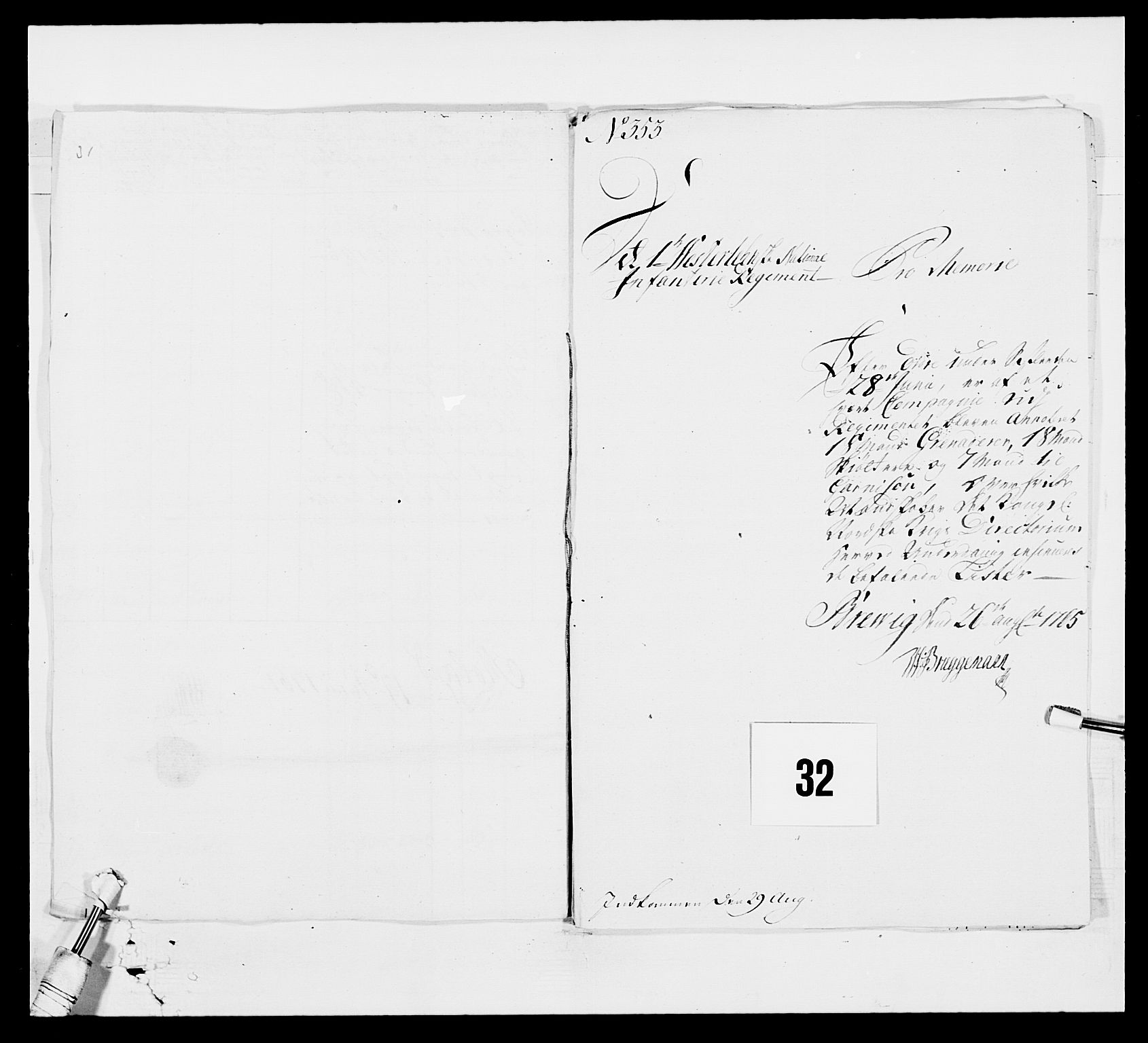 Kommanderende general (KG I) med Det norske krigsdirektorium, AV/RA-EA-5419/E/Ea/L0522b: 1. Vesterlenske regiment, 1756-1767, s. 221