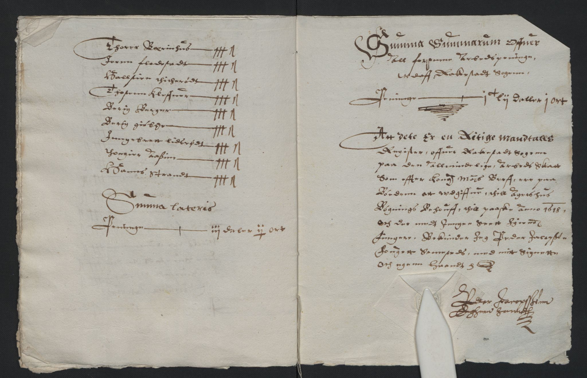 Rentekammeret inntil 1814, Reviderte regnskaper, Lensregnskaper, AV/RA-EA-5023/R/Rb/Rba/L0046: Akershus len, 1617-1618