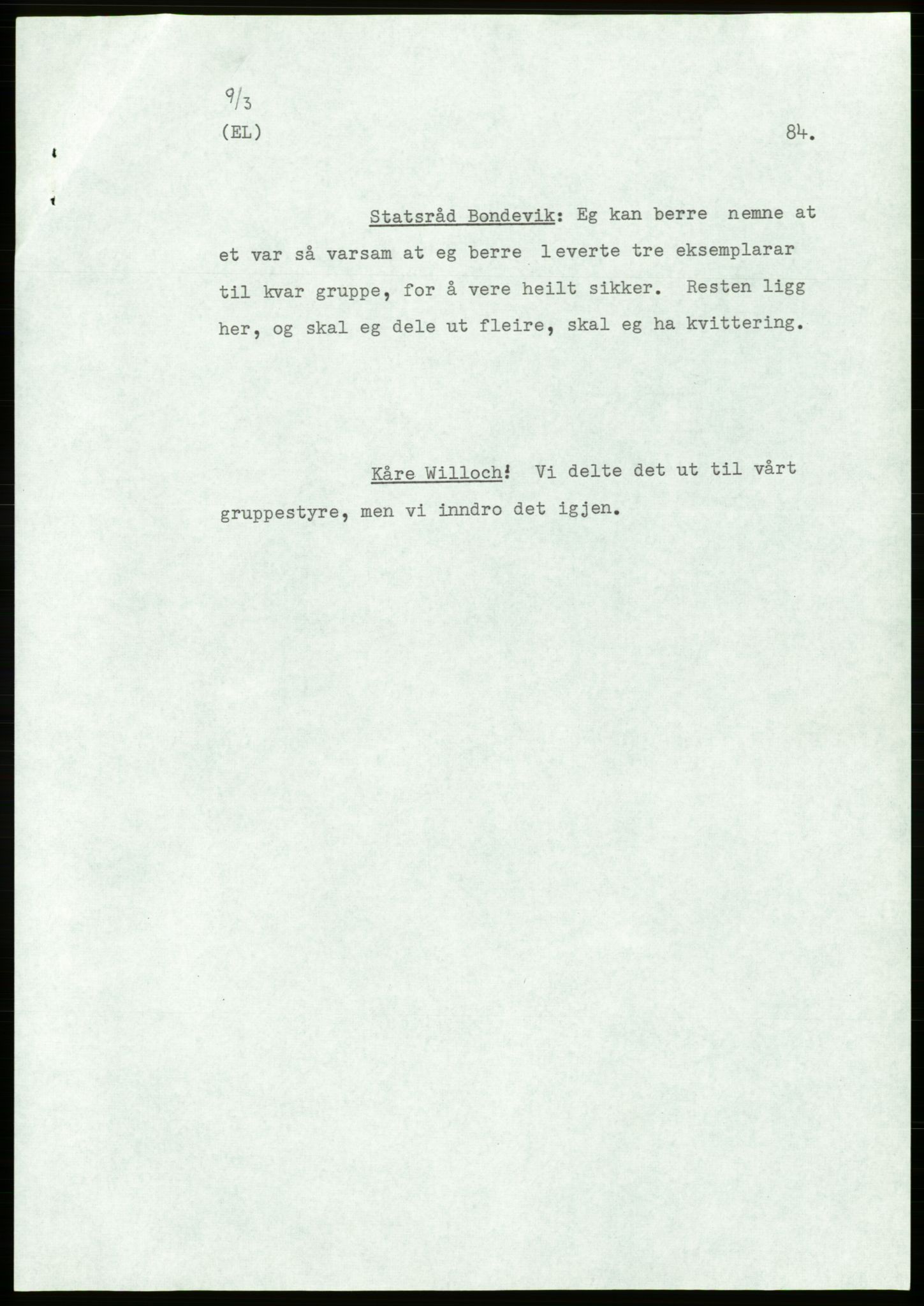 Forhandlingsmøtene mars 1971 mellom Høyre, Kristelig Folkeparti, Senterpartiet og Venstre om dannelse av regjering, AV/RA-PA-0416/A/L0001: --, 1971, s. 236
