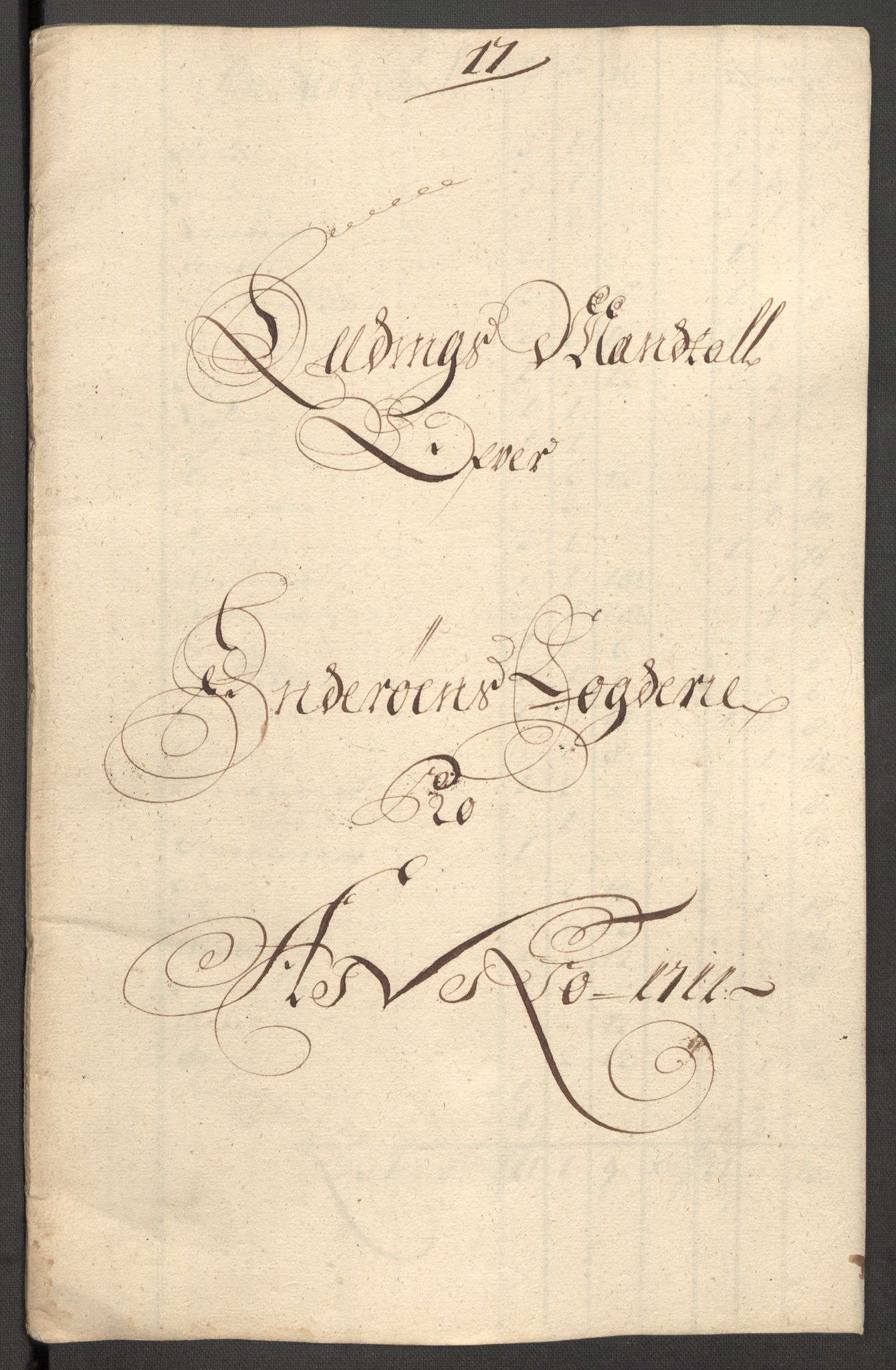 Rentekammeret inntil 1814, Reviderte regnskaper, Fogderegnskap, RA/EA-4092/R63/L4319: Fogderegnskap Inderøy, 1711, s. 333