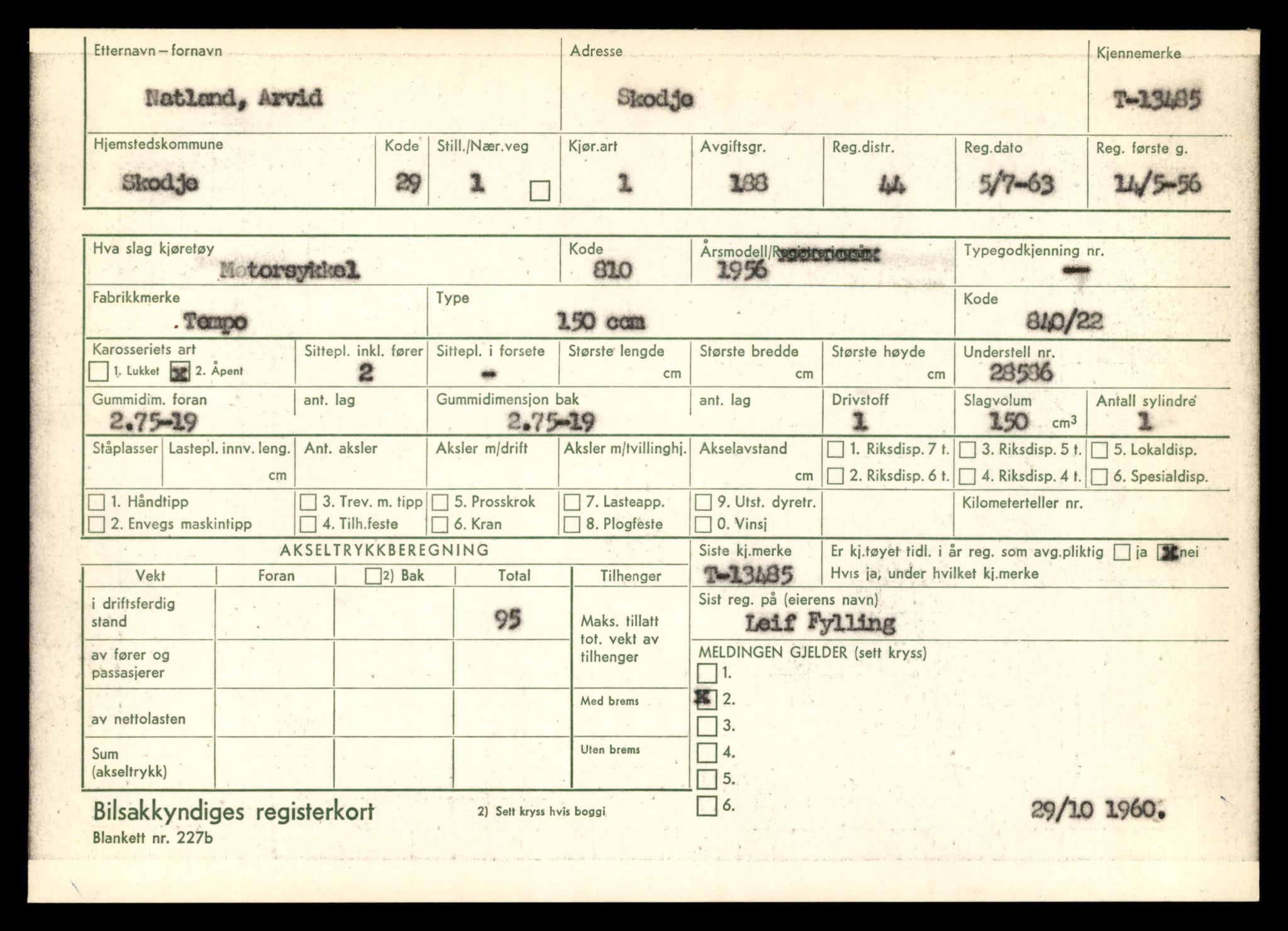 Møre og Romsdal vegkontor - Ålesund trafikkstasjon, AV/SAT-A-4099/F/Fe/L0039: Registreringskort for kjøretøy T 13361 - T 13530, 1927-1998, s. 2118