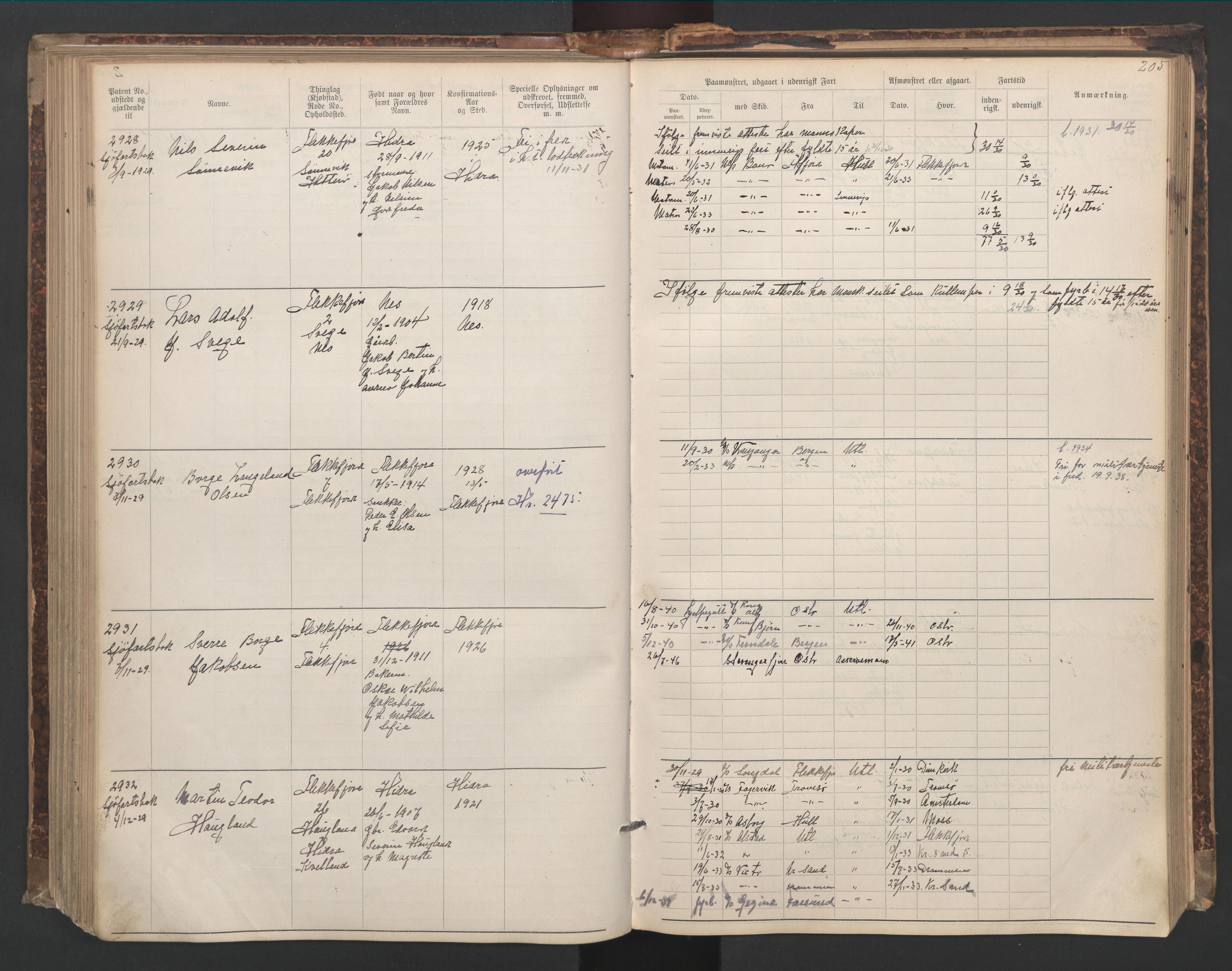 Flekkefjord mønstringskrets, AV/SAK-2031-0018/F/Fa/L0006: Annotasjonsrulle nr 1916-2964 med register, Æ-3, 1891-1948, s. 236