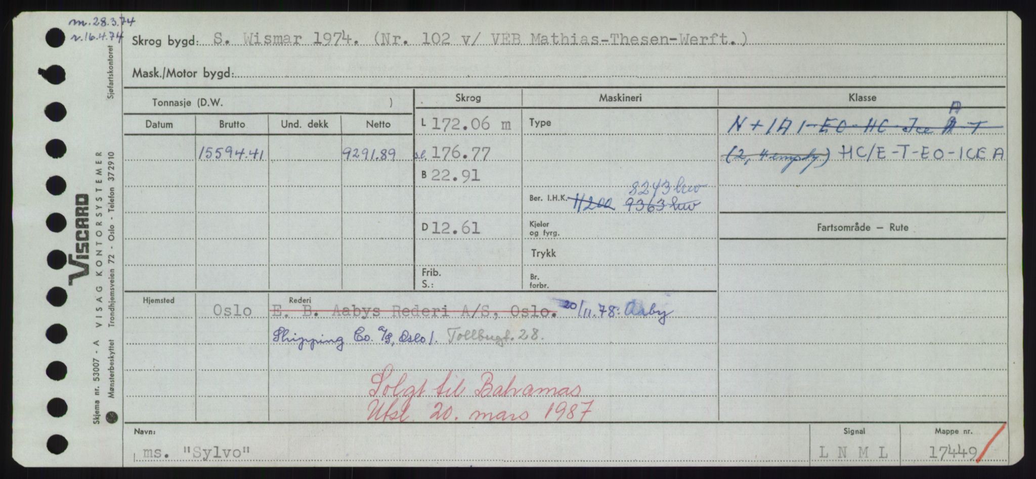 Sjøfartsdirektoratet med forløpere, Skipsmålingen, RA/S-1627/H/Hd/L0037: Fartøy, Su-Så, s. 447