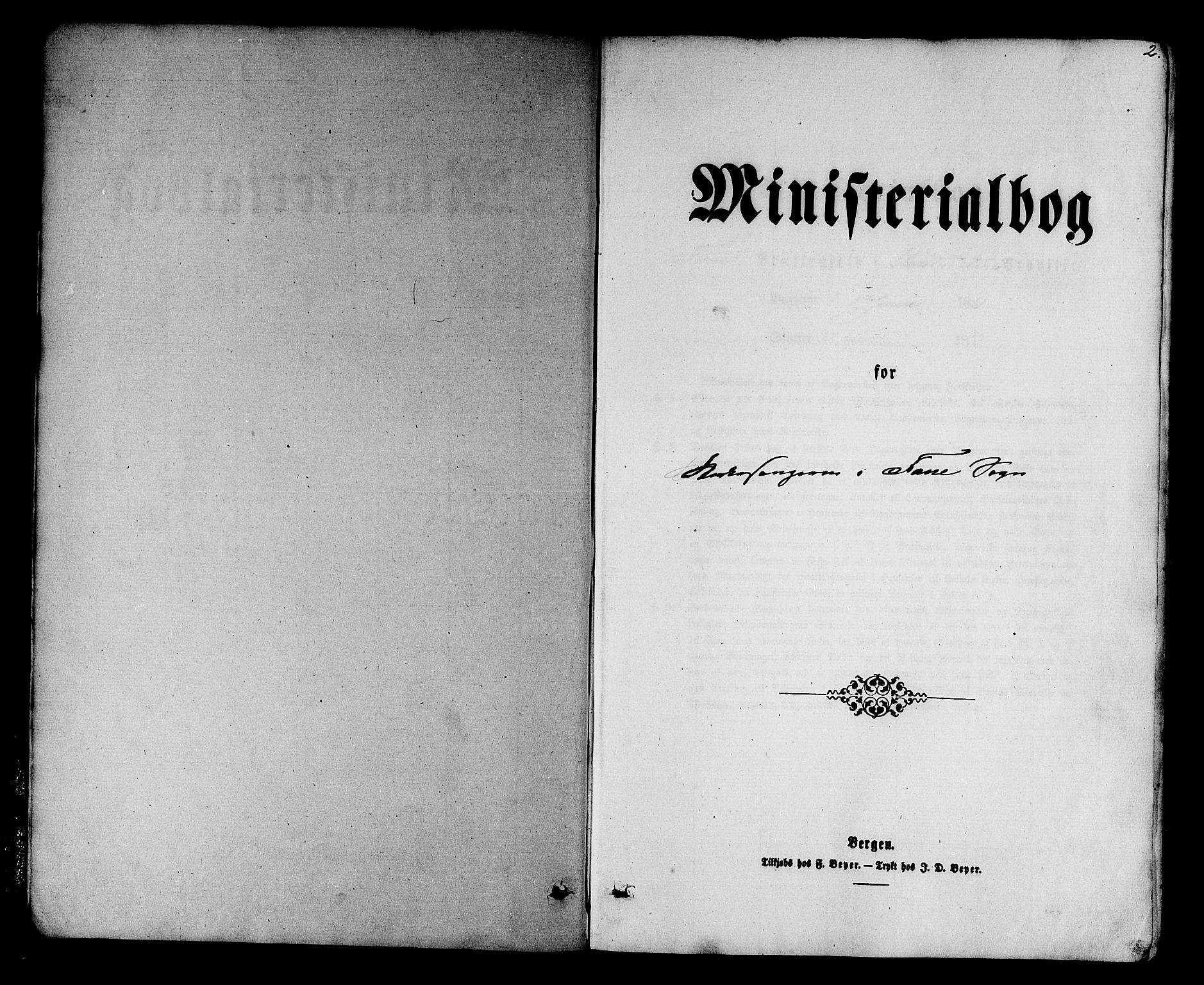 Fana Sokneprestembete, AV/SAB-A-75101/H/Hab/Habb/L0003: Klokkerbok nr. B 3, 1861-1888