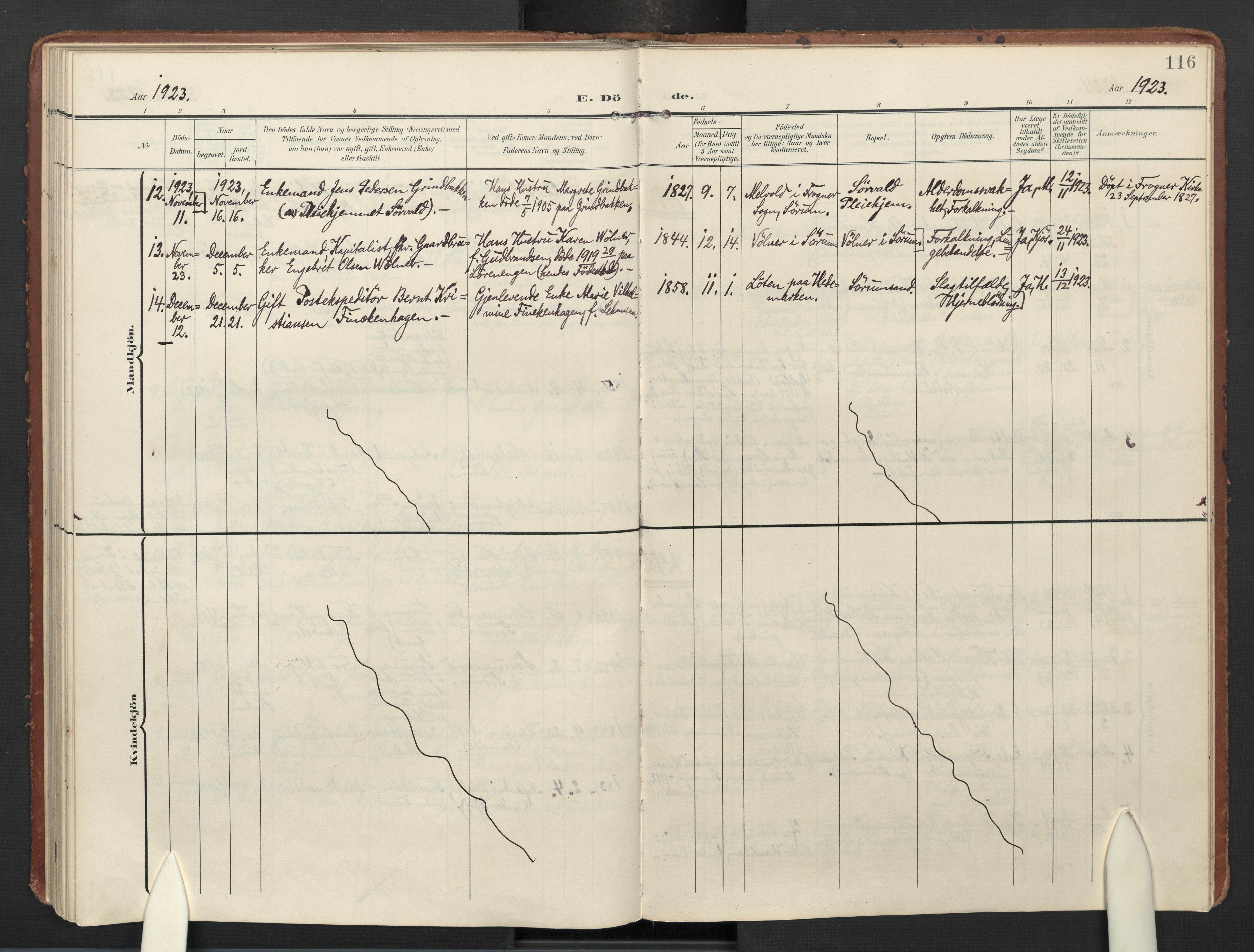 Sørum prestekontor Kirkebøker, AV/SAO-A-10303/F/Fa/L0009: Ministerialbok nr. I 9, 1905-1931, s. 116