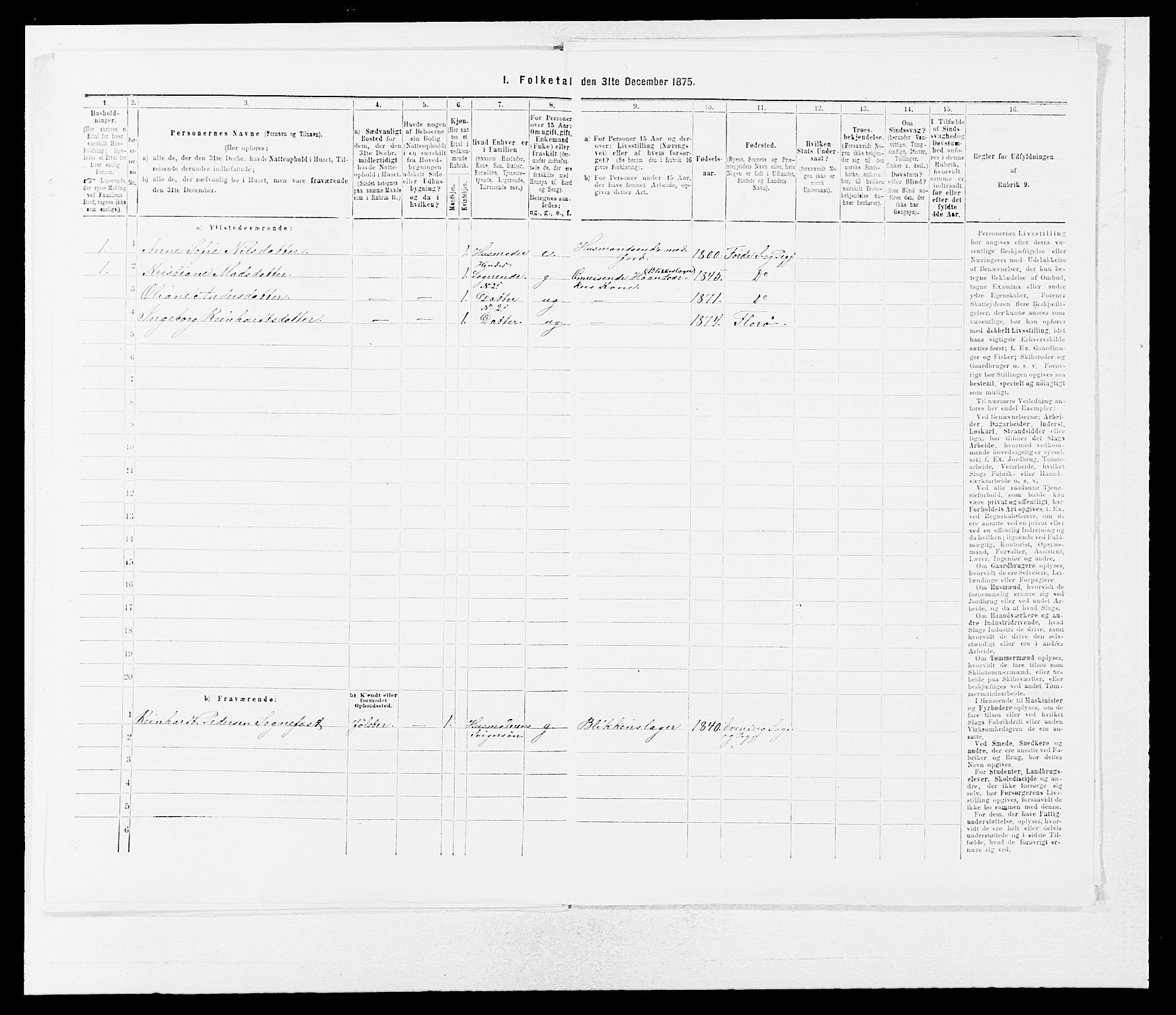 SAB, Folketelling 1875 for 1432P Førde prestegjeld, 1875, s. 659