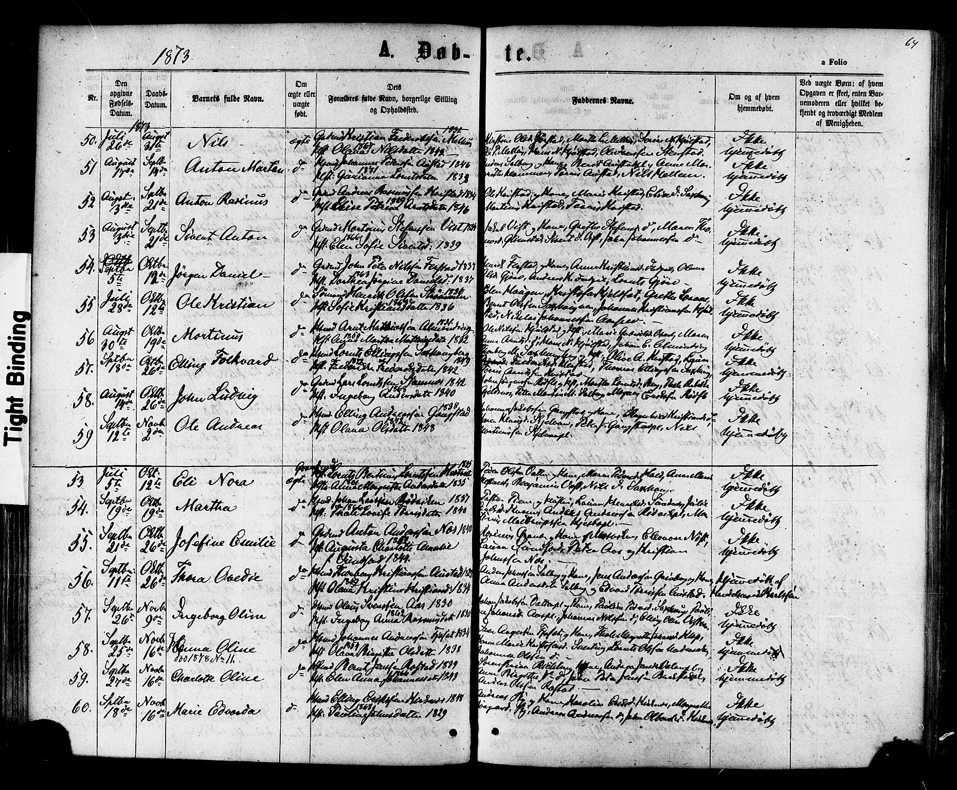 Ministerialprotokoller, klokkerbøker og fødselsregistre - Nord-Trøndelag, SAT/A-1458/730/L0284: Ministerialbok nr. 730A09, 1866-1878, s. 64