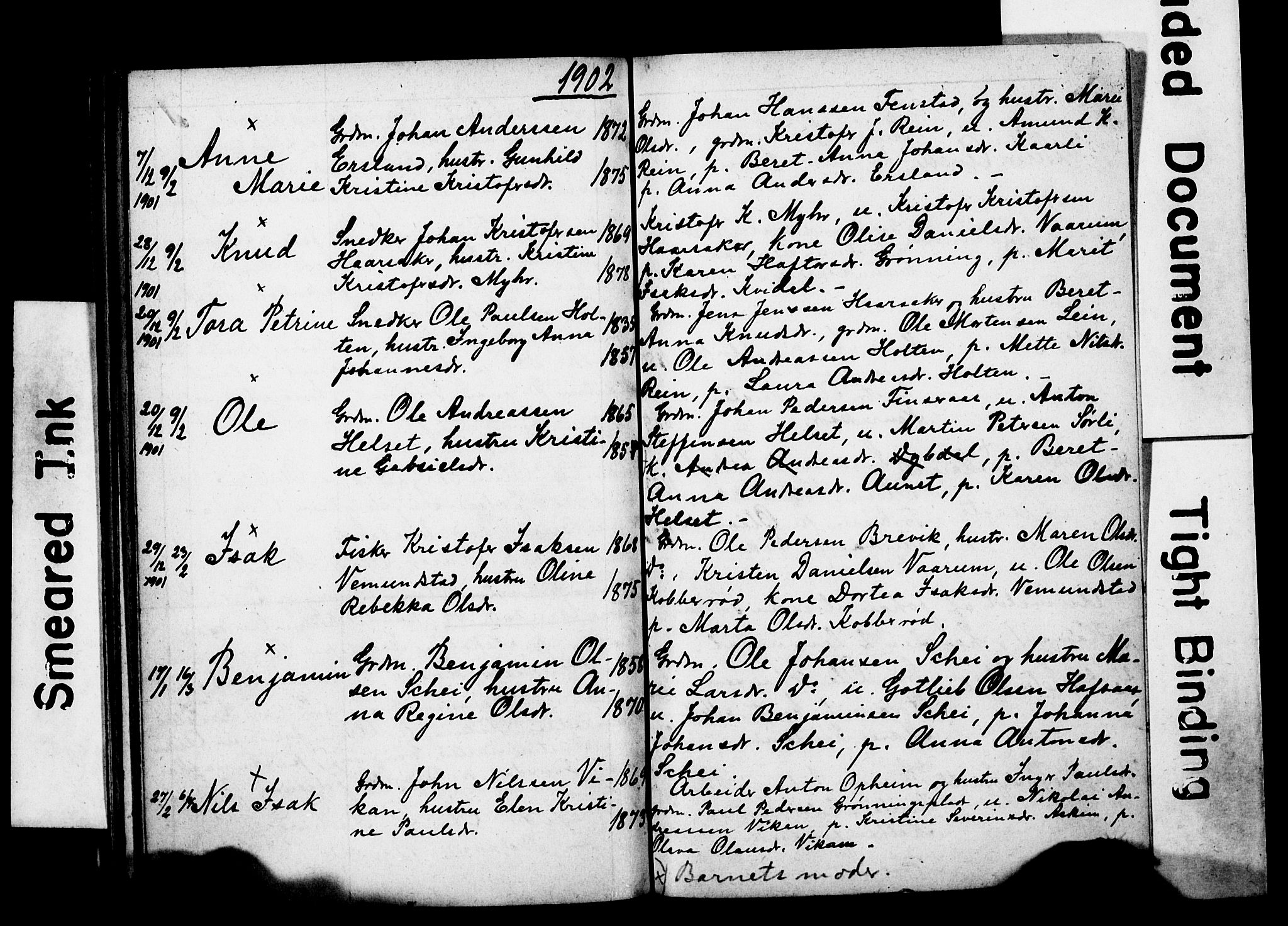 Ministerialprotokoller, klokkerbøker og fødselsregistre - Sør-Trøndelag, AV/SAT-A-1456/646/L0630: Klokkerbok nr. 646C03, 1895-1905