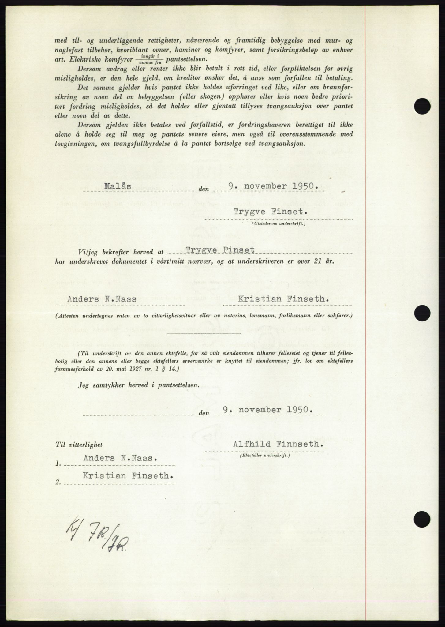 Nordmøre sorenskriveri, AV/SAT-A-4132/1/2/2Ca: Pantebok nr. B106, 1950-1950, Dagboknr: 3693/1950