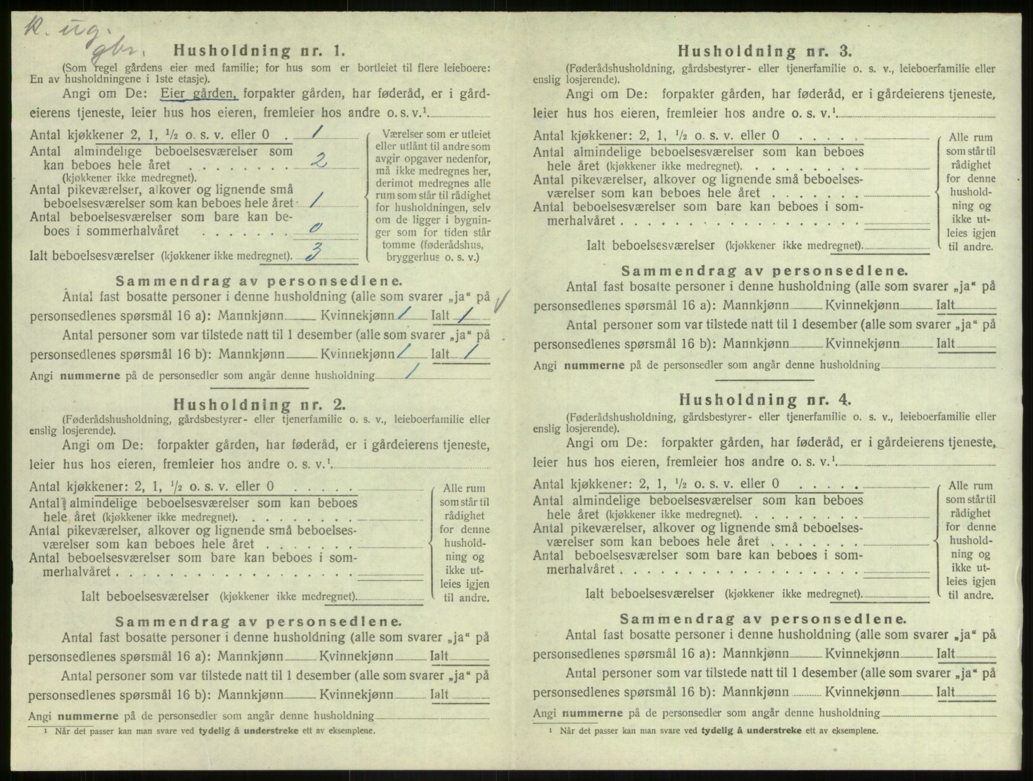 SAB, Folketelling 1920 for 1425 Hafslo herred, 1920, s. 777