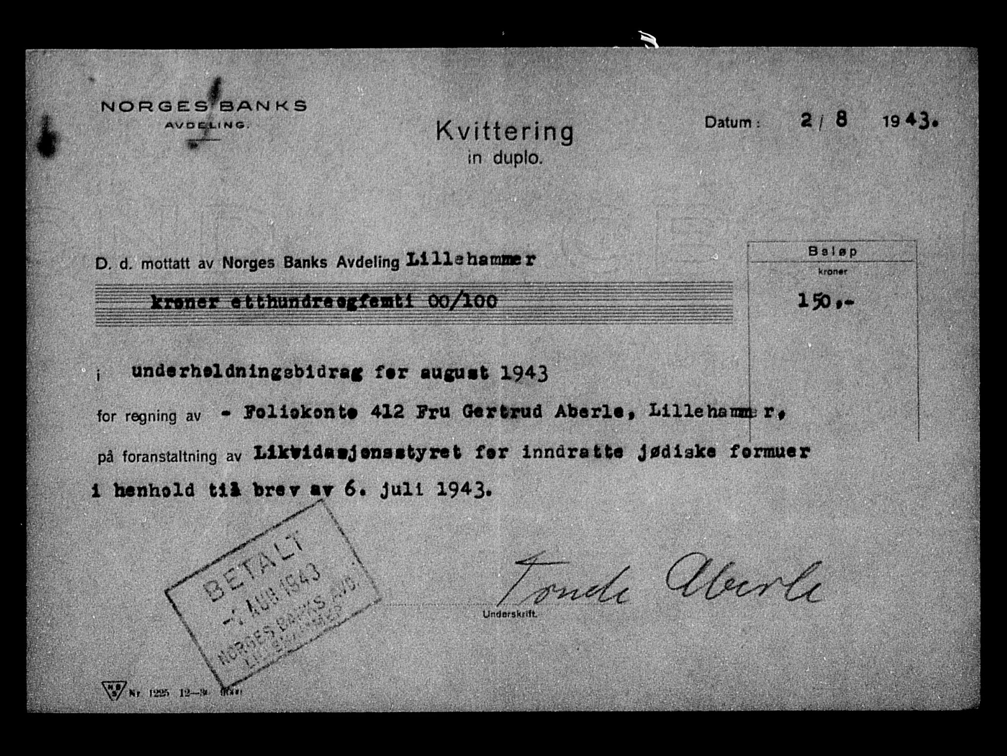 Justisdepartementet, Tilbakeføringskontoret for inndratte formuer, AV/RA-S-1564/H/Hc/Hcd/L0989: --, 1945-1947, s. 33