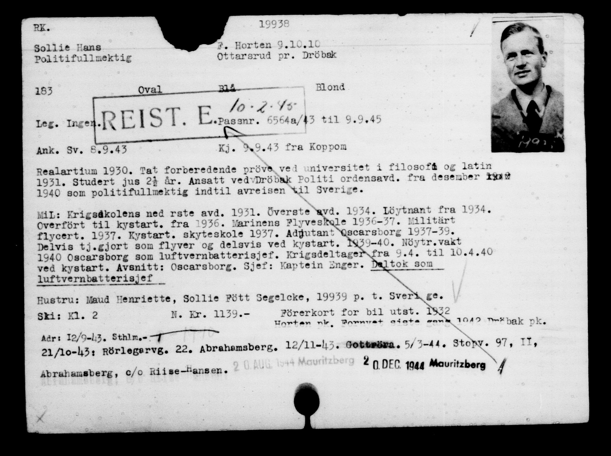 Den Kgl. Norske Legasjons Flyktningskontor, AV/RA-S-6753/V/Va/L0009: Kjesäterkartoteket.  Flyktningenr. 18502-22048, 1940-1945, s. 1597