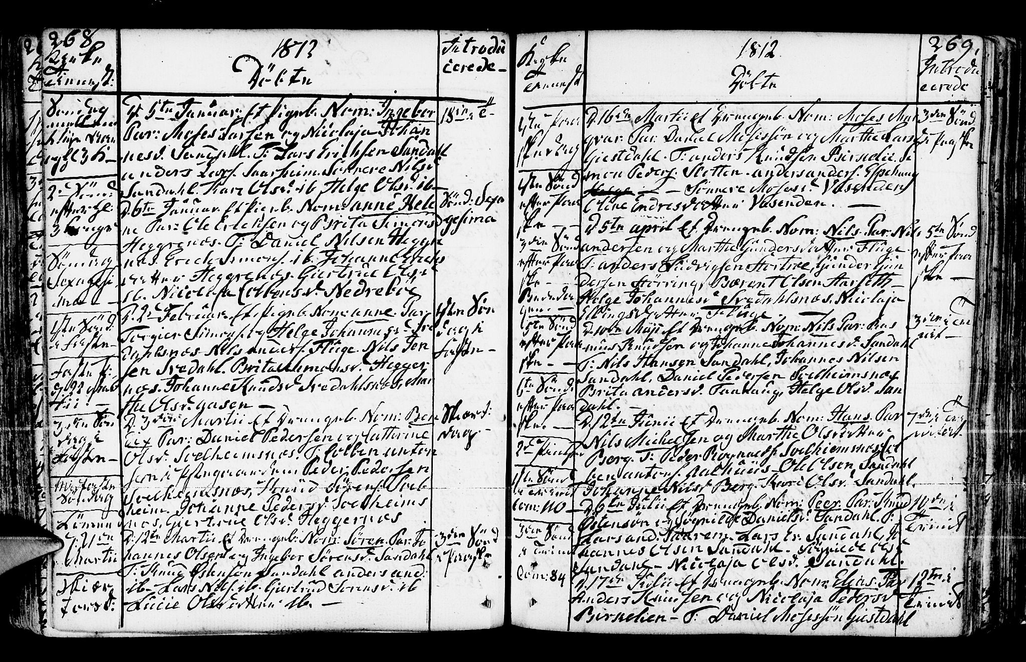 Jølster sokneprestembete, SAB/A-80701/H/Haa/Haaa/L0005: Ministerialbok nr. A 5, 1790-1821, s. 268-269