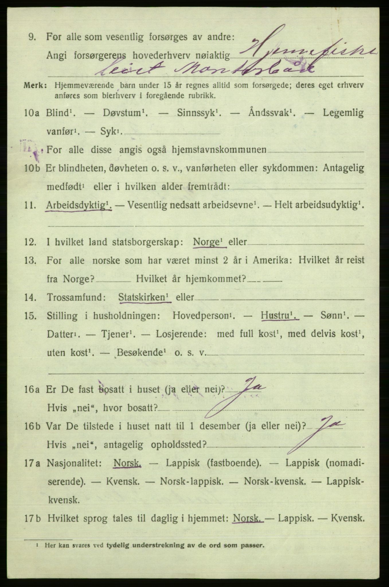 SATØ, Folketelling 1920 for 2018 Måsøy herred, 1920, s. 2649